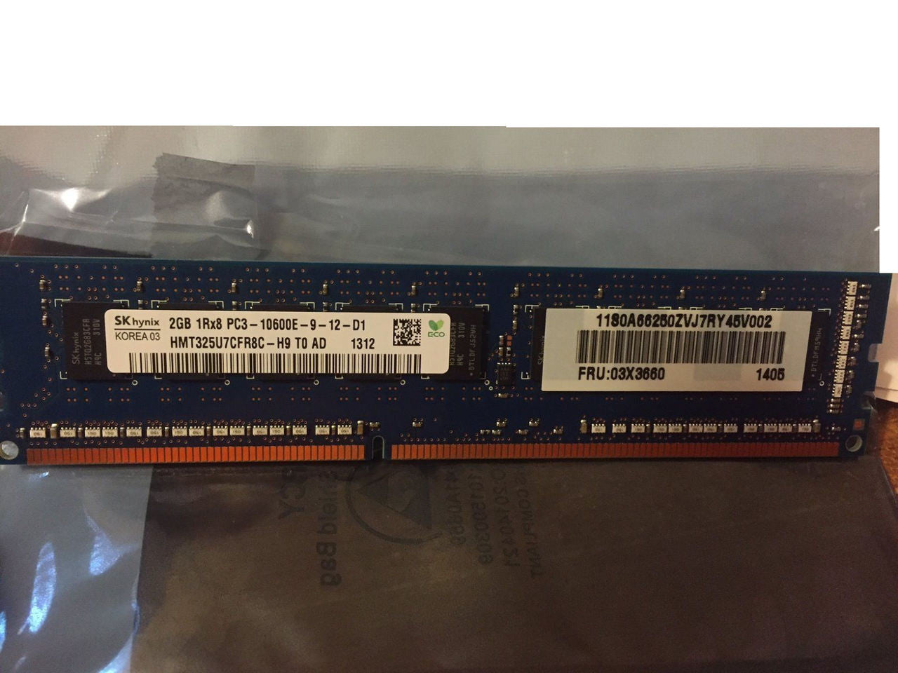 Lenovo ThinkServer RS140 1RX8 PC3-10600E ECC-UDIMM DDR3-1333 2GBIT 2GB