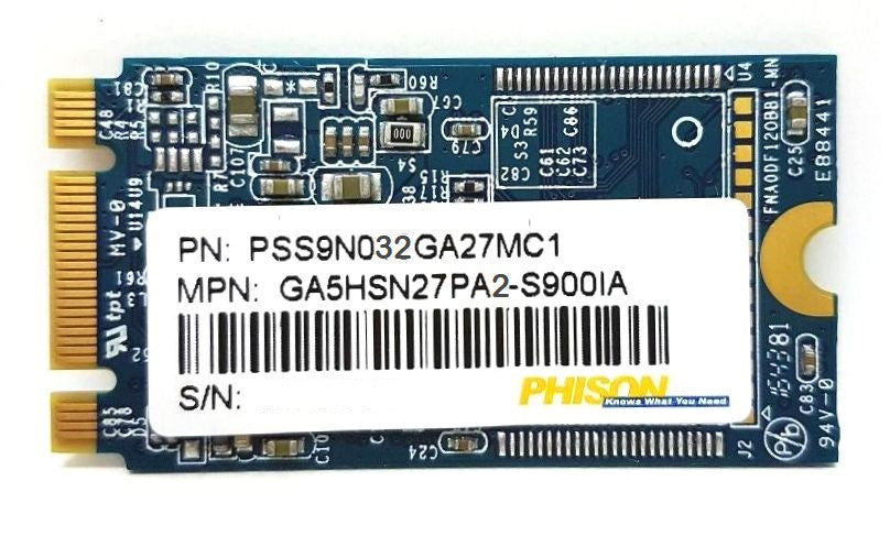 Genuine HP Phison 32G M.2 2242 NGFF MCIe SSD Drive 759643-002
