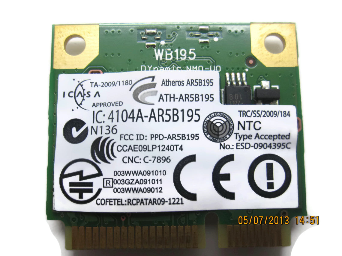 Atheros AR5B195 Wireless Card WIFI Network DW1702 – notebookparts.com