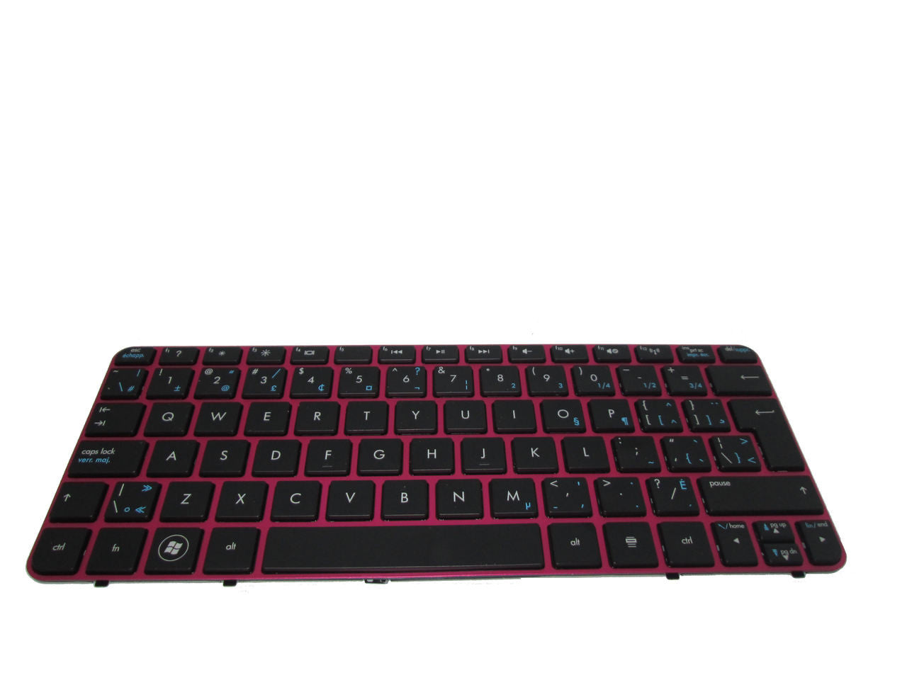HP Mini 110 210 Series French-Canadian Pink Frame Keyboard 656761-121