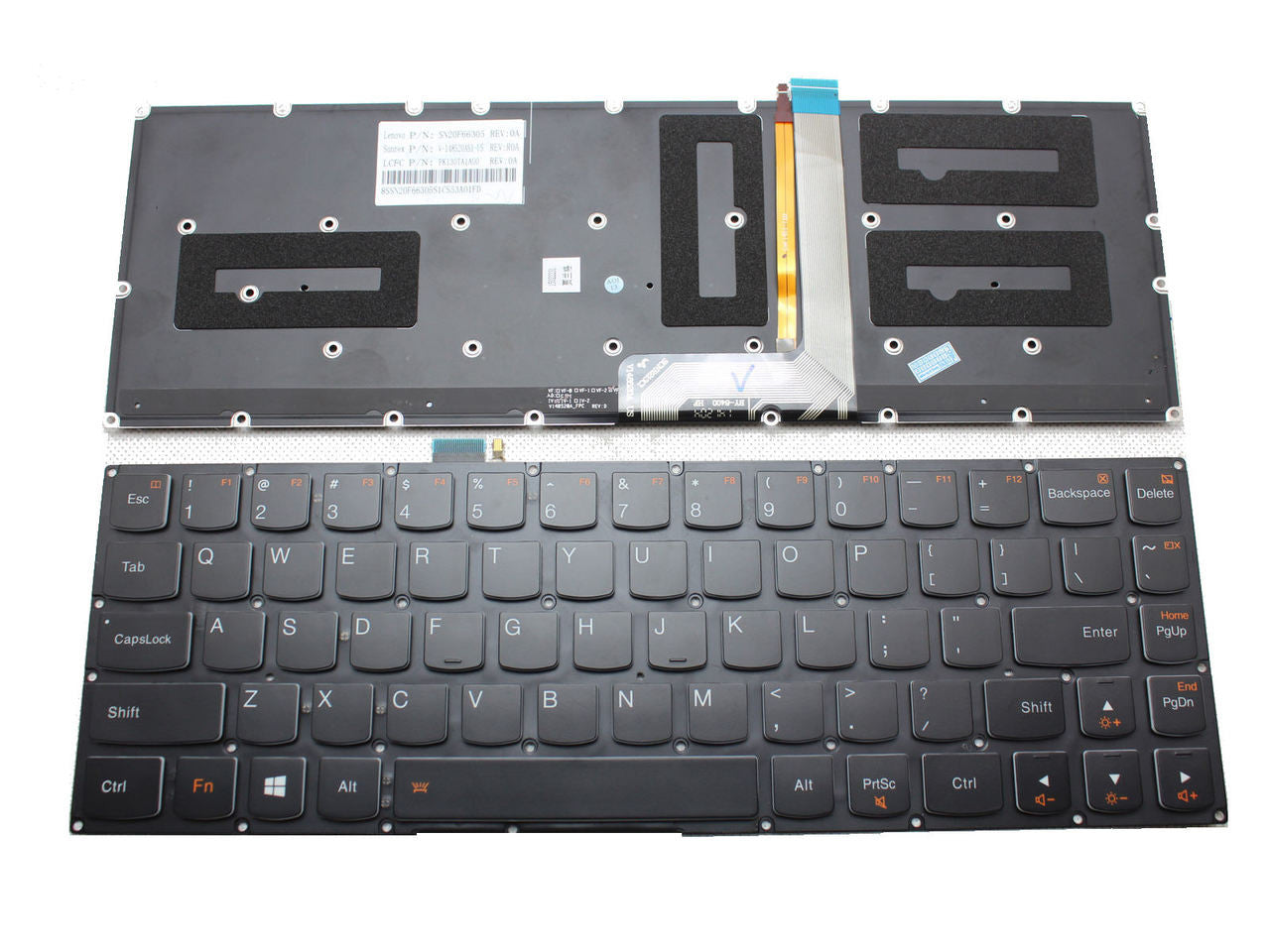 Tastiera Retroilluminata Per Lenovo IdeaPad Yoga 3 Pro 13 - Layout Italiano QWERTZ, Nuova, Compatibile