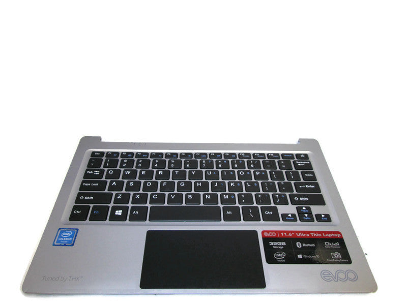 New Genuine EVOO TEVC1161SL Series Palmrest Touchpad with Keyboard