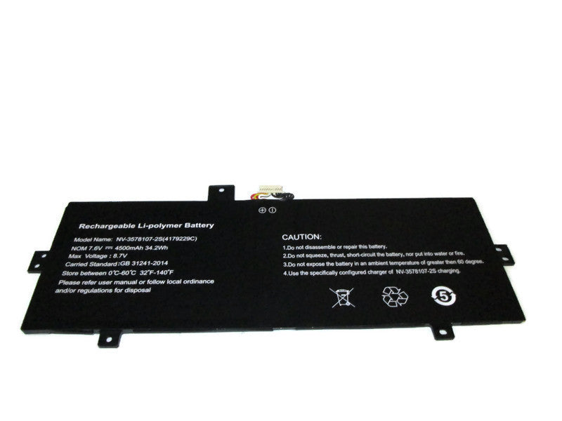 New Genuine Evoo EVC1165SL19JBM14439 7.6V 4500mAh 34.2Wh Battery NV