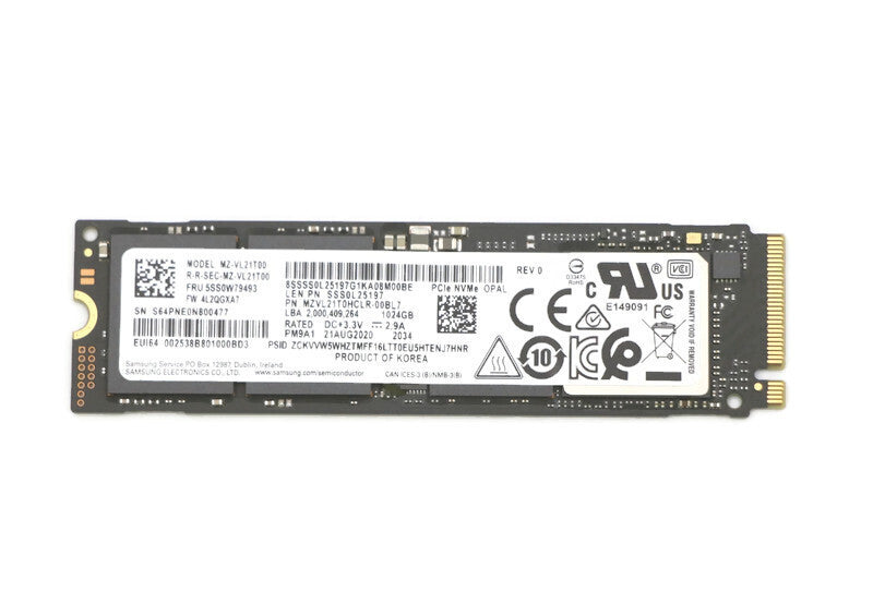 New Genuine Lenovo ThinkPad ThinkCentre Series M.2,2280,PCIe4x4,SAM 1T