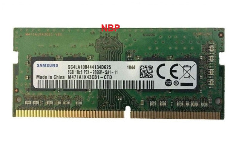 New Genuine Samsung 8GB PC4-21300 2666V SoDimm Memory M471A1K43DB1 - Technical View