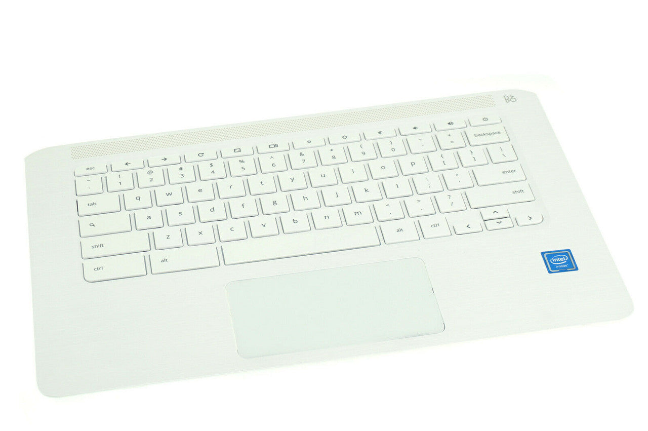 New Genuine HP Chromebook 14-CA021NR Snow White Palmrest Touchpad