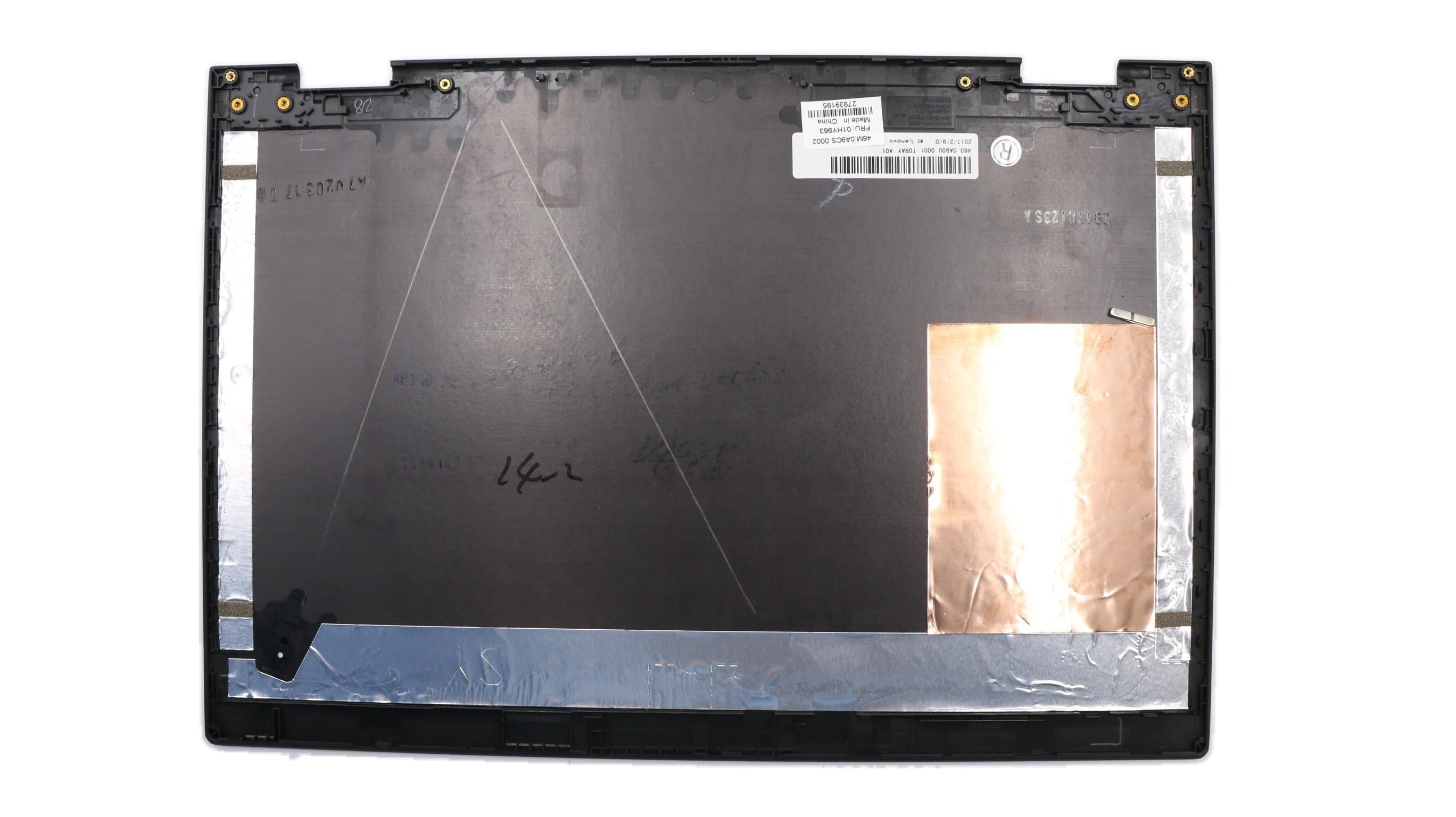 Lenovo ThinkPad X1 Yoga 2nd Gen Type 20JD 20JE 20JF 20JG Rear cover for X1 Yoga 2nd Normal Black w/ Cu sheet SBB0L63726