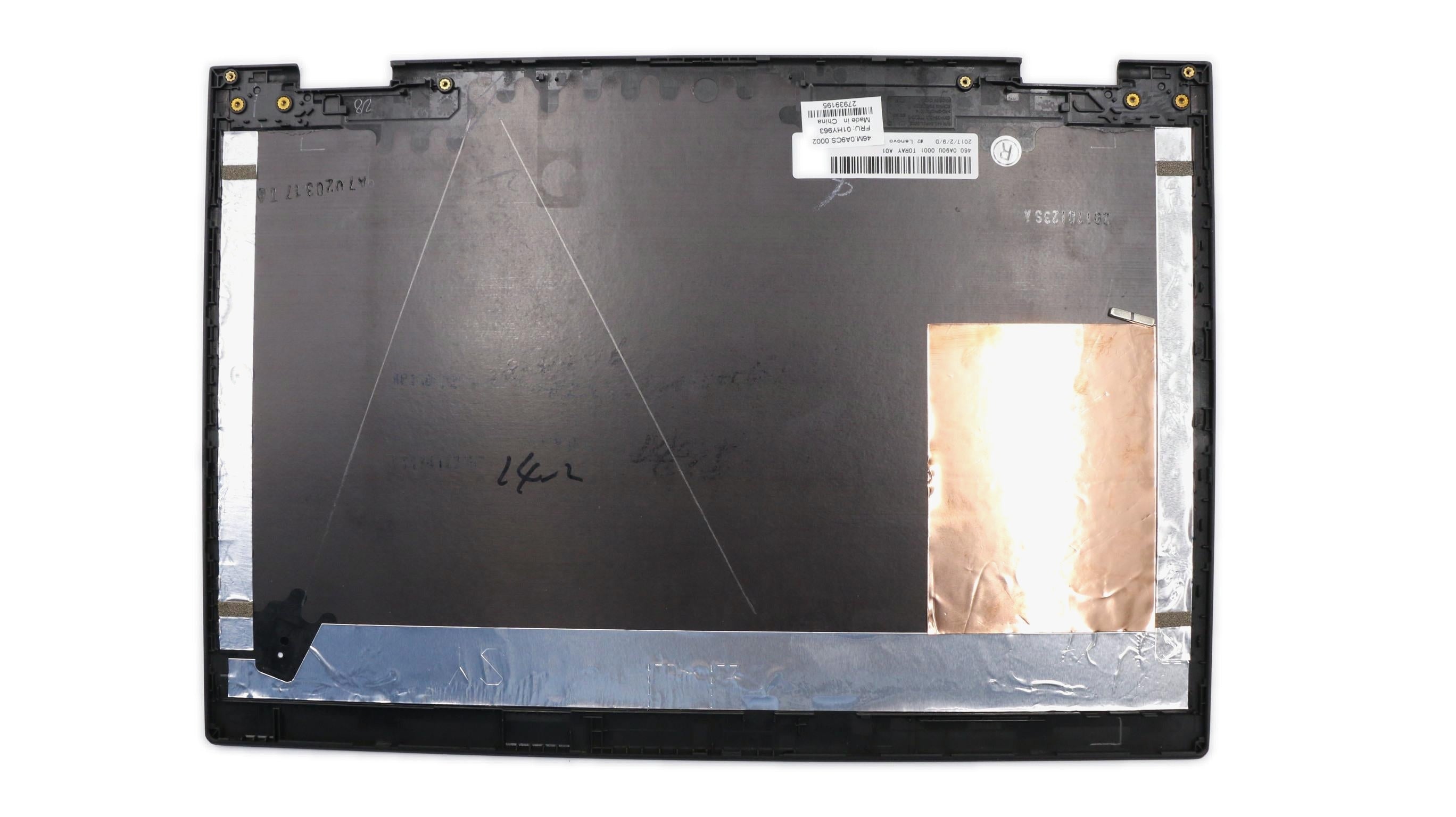 Lenovo ThinkPad X1 Yoga 2nd Gen Type 20JD 20JE 20JF 20JG Rear cover for X1 Yoga 2nd Normal Black w/ Cu sheet SBB0L63727