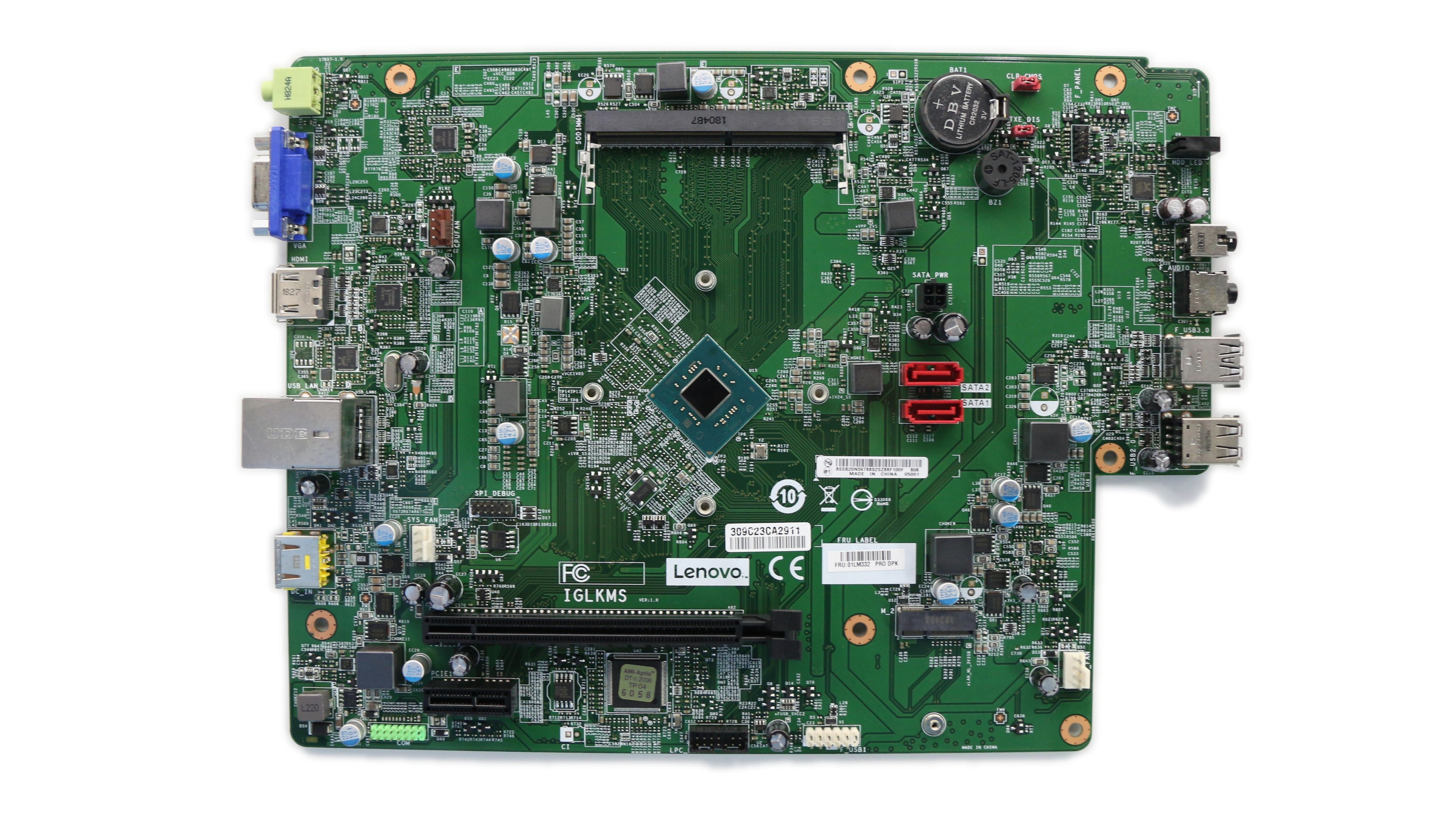 Lenovo Motherboard BDPLANAR Intel Gemini Lake J4005 WIN DPK 01LM332
