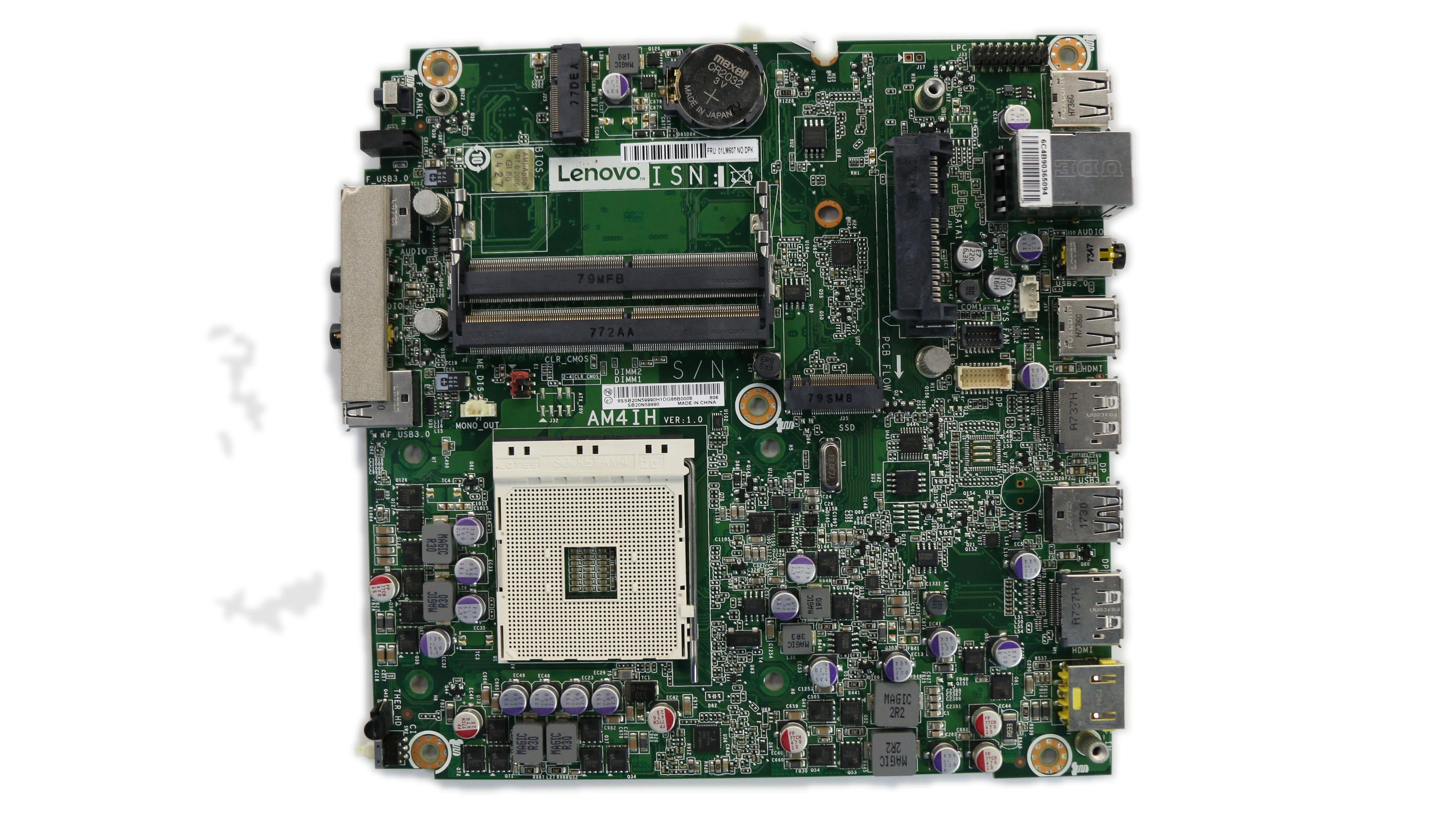 Lenovo ThinkCentre M715q Desktop Motherboard BDPLANAR AMD BR CSDP NO DPK 01LM607