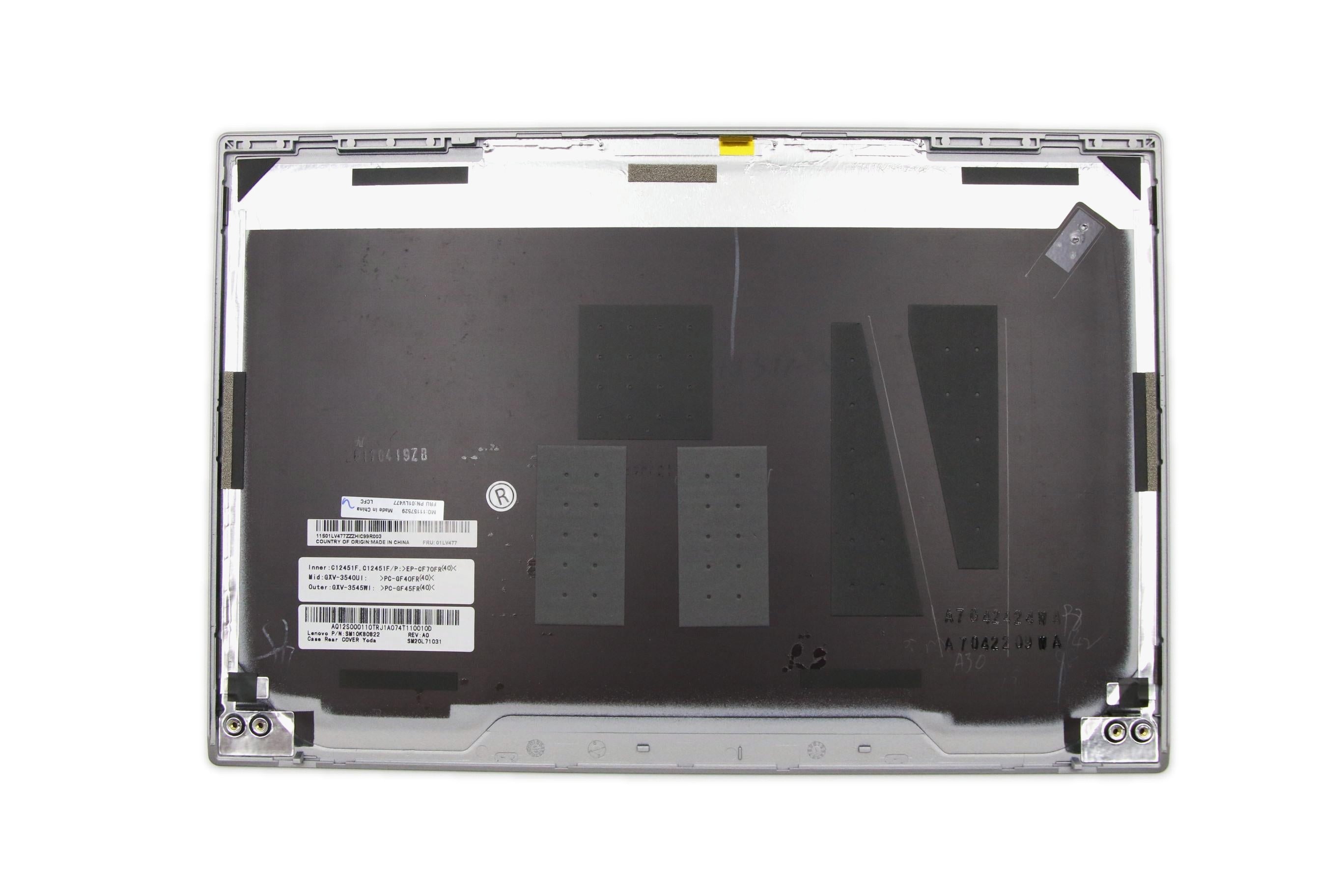 Lenovo ThinkPad X1 Carbon 5th Gen - Kabylake Type 20HR 20HQ MECH_ASM Case Rear Cover Silver SM10L66740