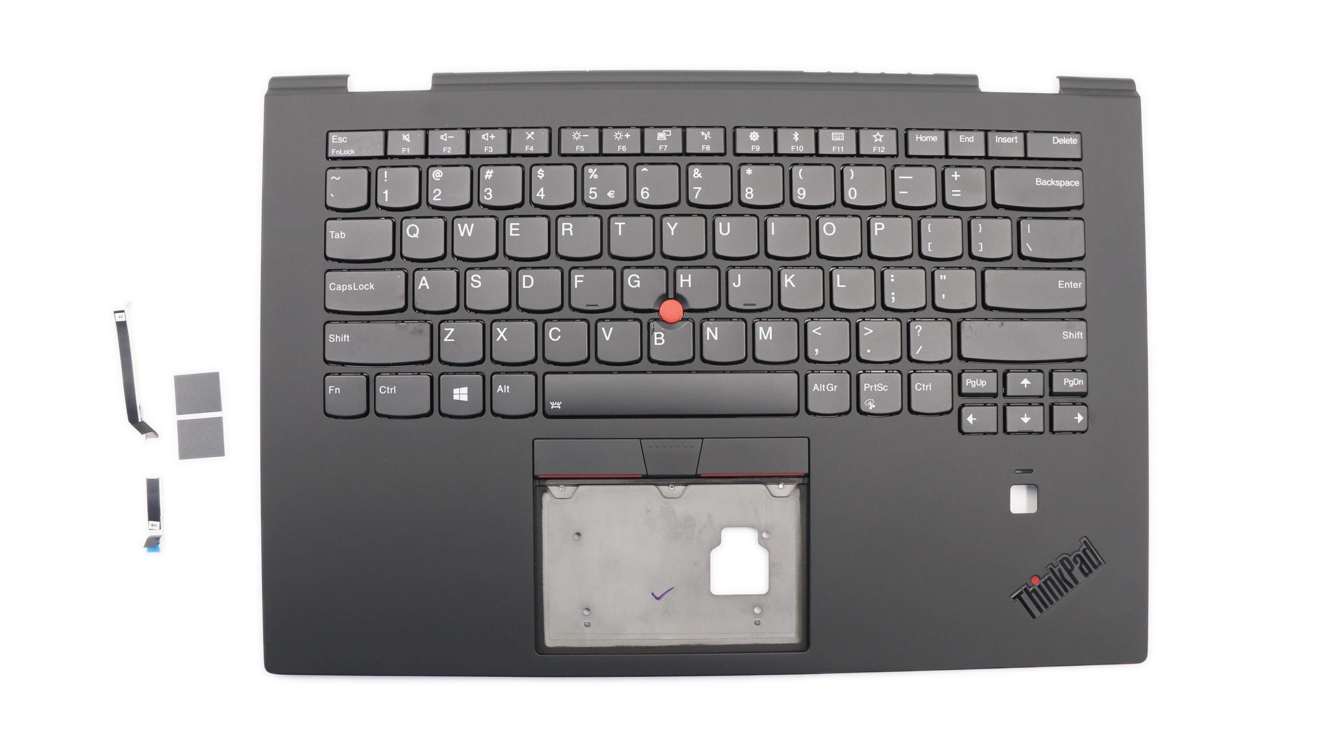 Lenovo C-Cover with keyboard US English Euro Black Backlight US 01LX910