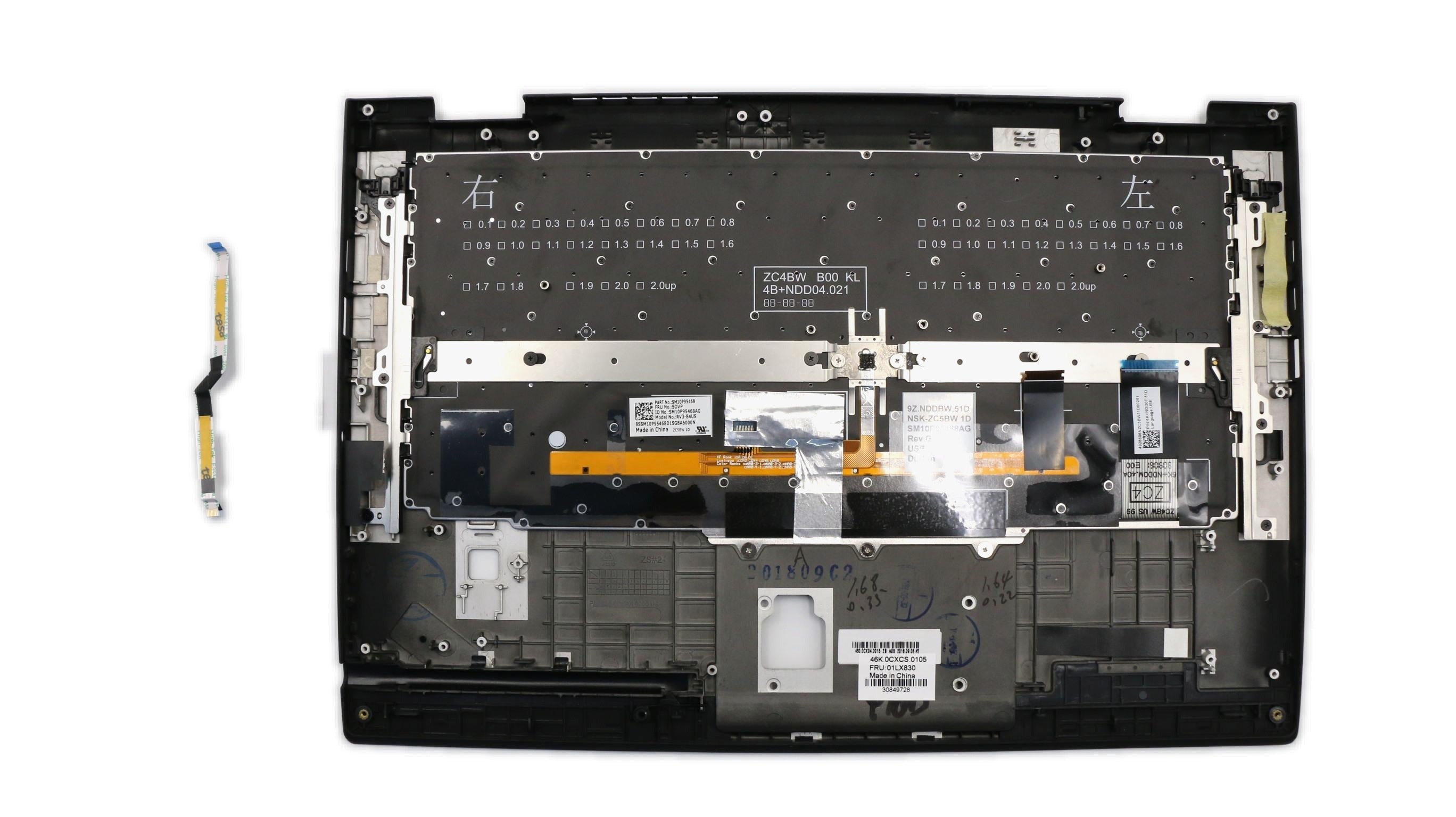Lenovo C-Cover with keyboard US English Euro Black Backlight US 01LX790