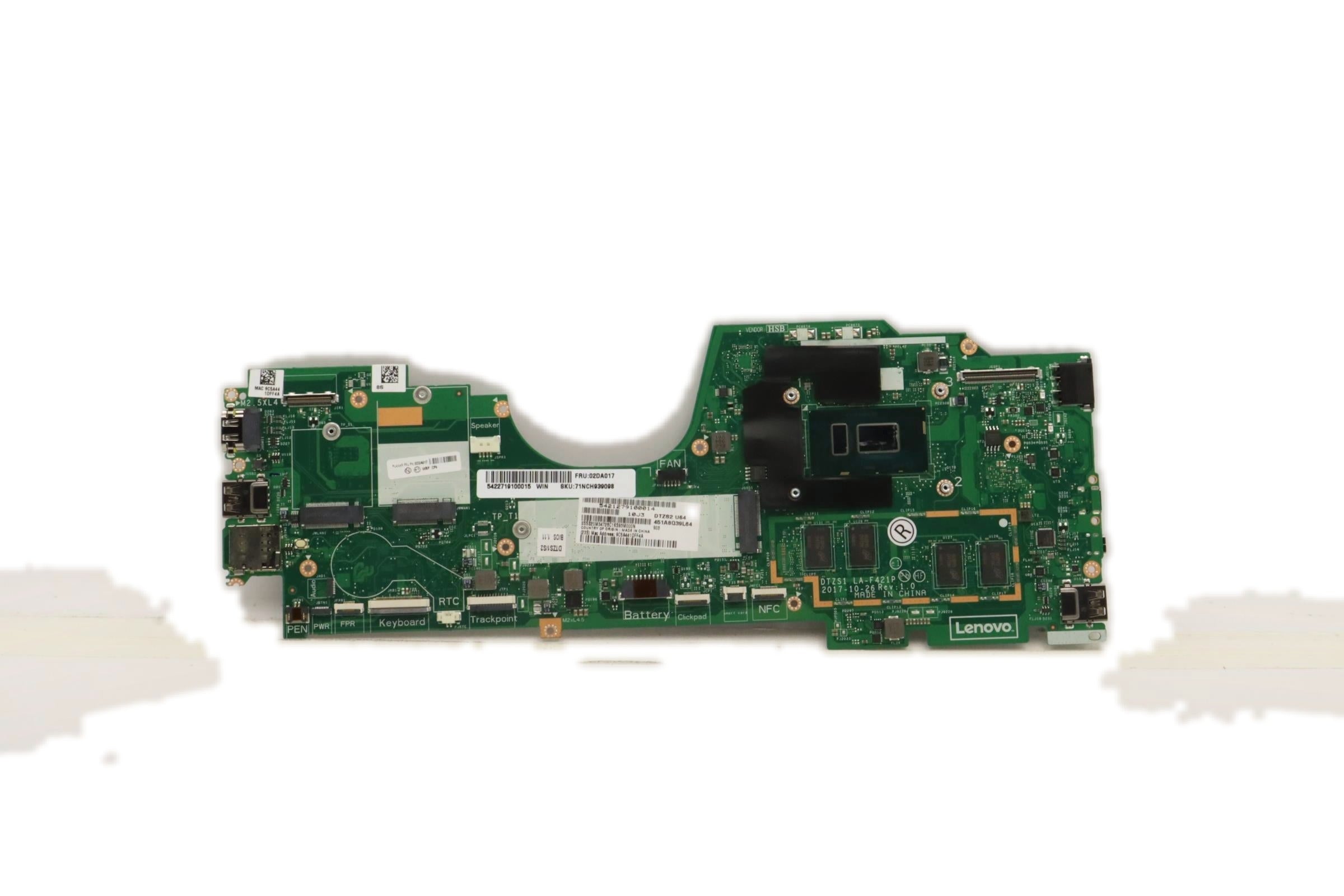 Lenovo ThinkPad X380 Yoga Type 20LH 20LJ Motherboard BDPLANAR i5-8350U UMA 8GB WIN NTYA 5B20X01199