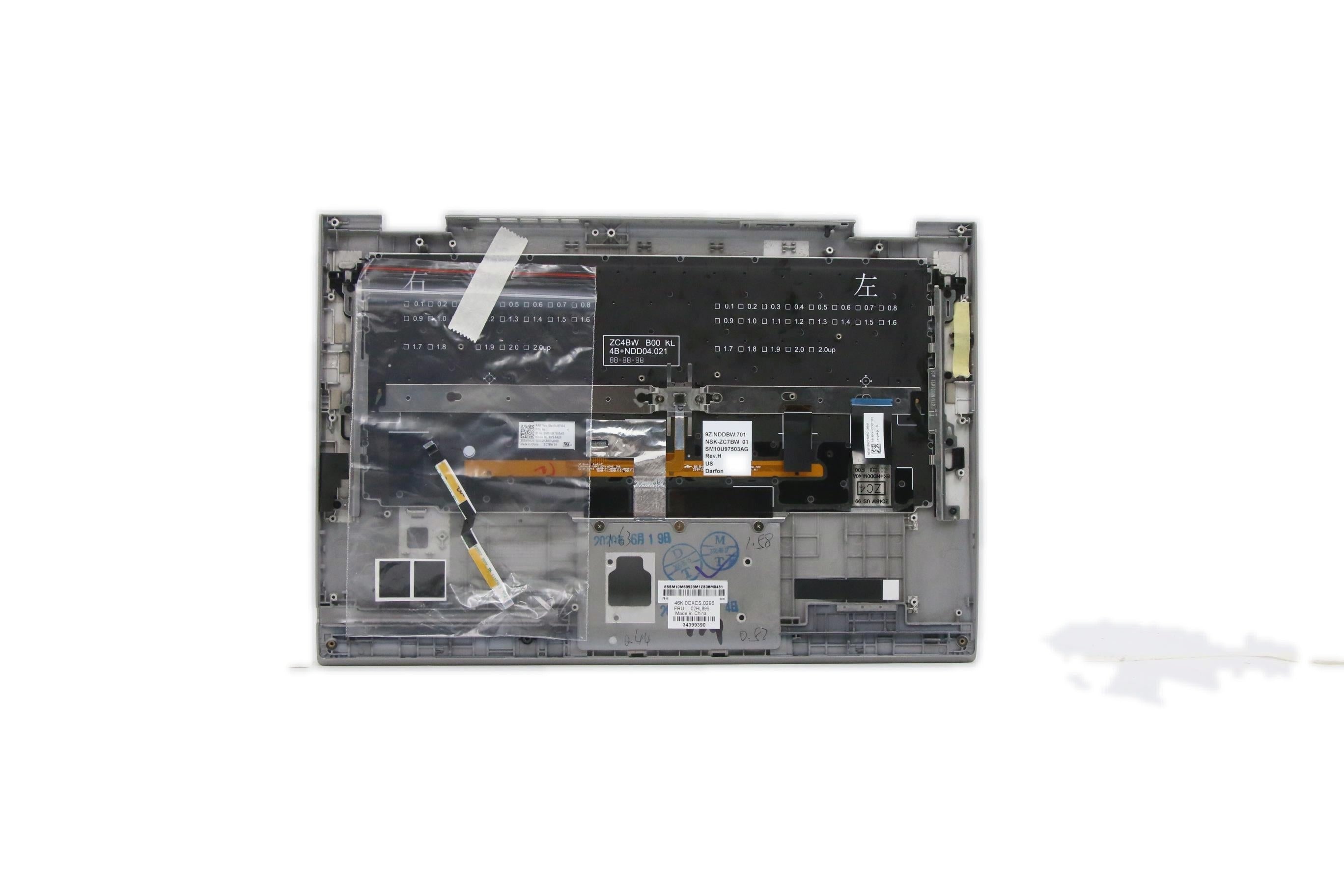 Lenovo C-Cover with keyboard USA English Silver US SM10U98391