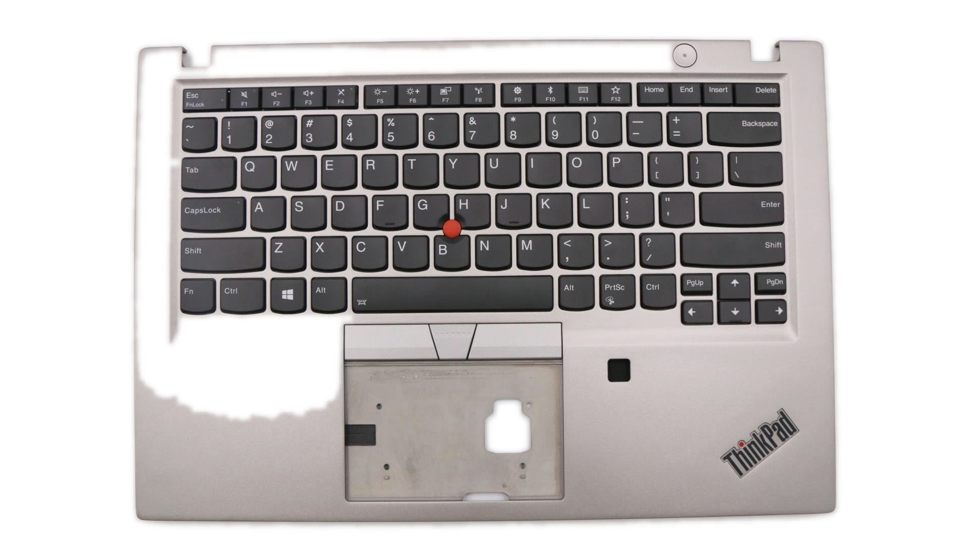 Lenovo C-Cover with keyboard USA English Silver Backlight Fingerprint US SM20U40628