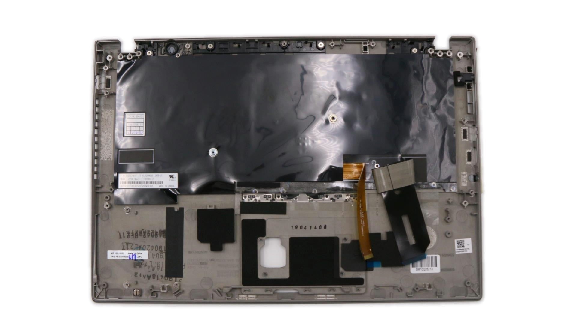 Lenovo C-Cover with keyboard USA English Silver Backlight Fingerprint US SM20U40628