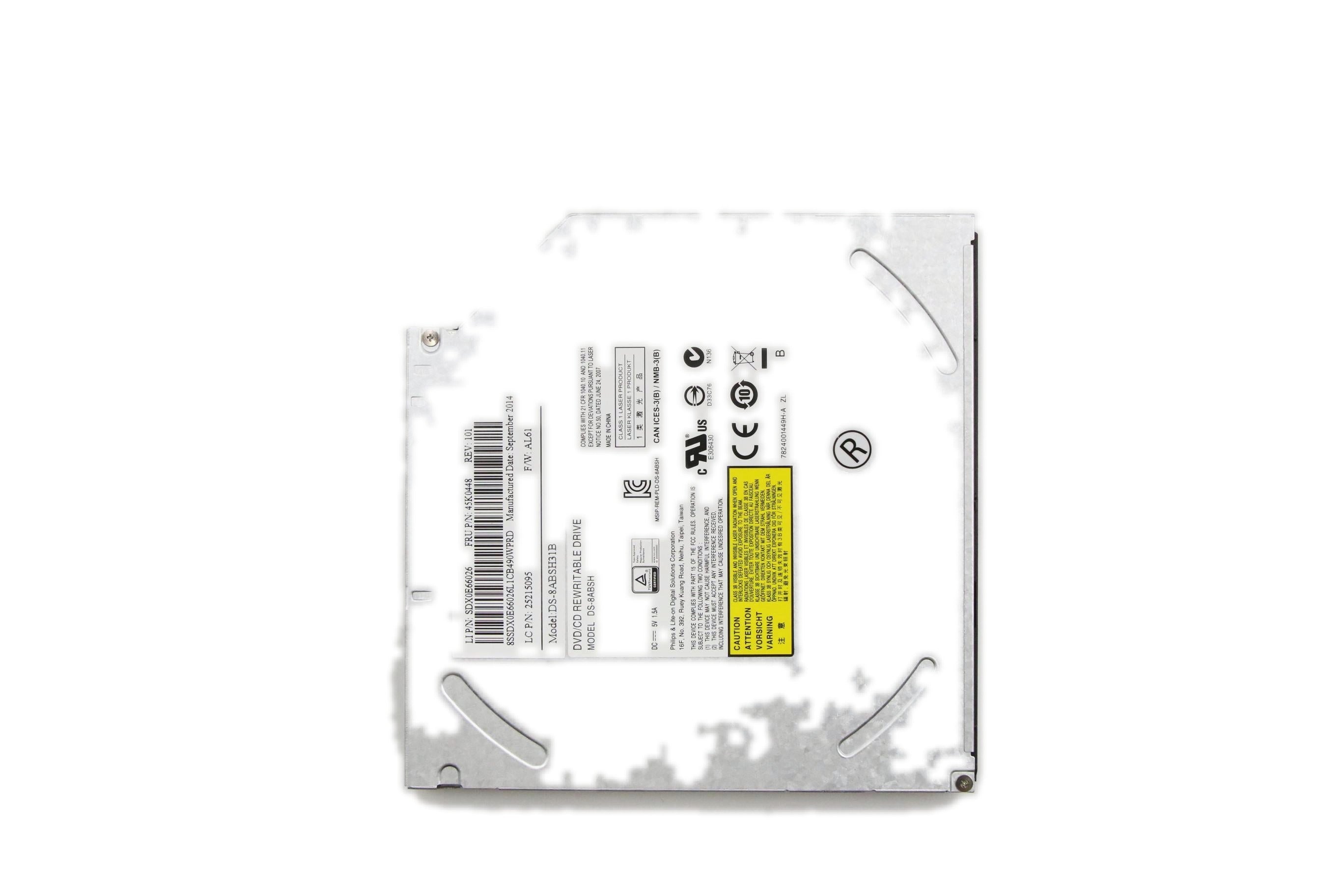 Lenovo Optical Drive PLDS DS-8ABSH Slim tray Rambo w/o bezel 25215095