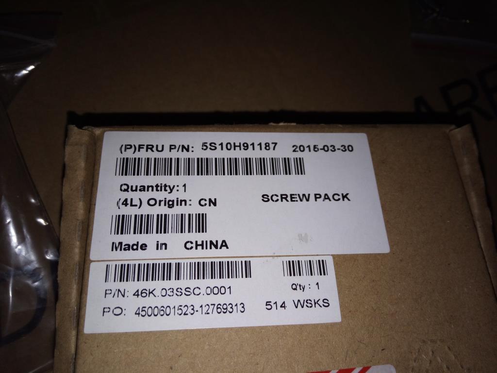Lenovo Flex 3-1570 / ideapad Yoga 500-15IBD Screw Pack W Flex3-1570 5S10H91187