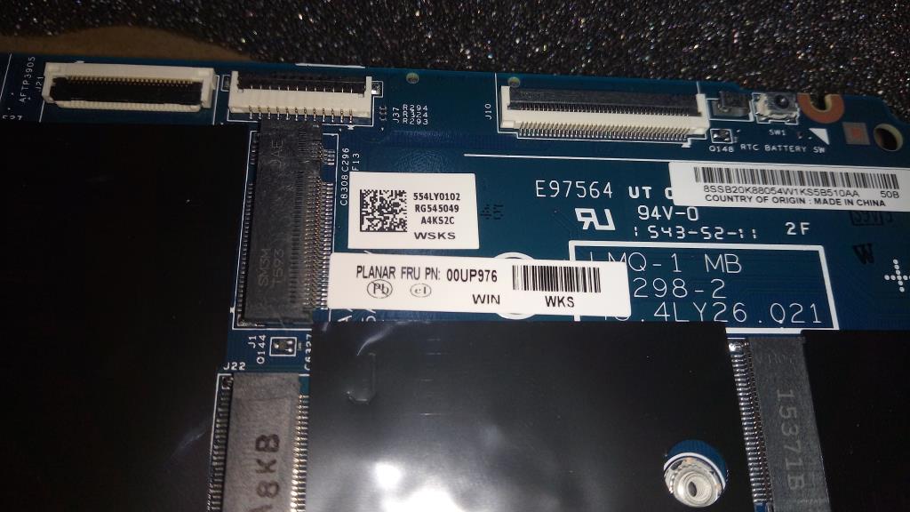 Lenovo Motherboard W8S i5-4300 AMT TPM 4GB 00HN777