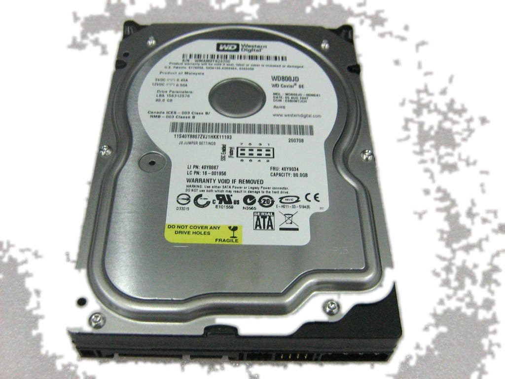 Lenovo ThinkCentre M57 Desktop / ThinkCentre M57p Desktop Hard Drive HDD 80G 3.5 7200 SATA STD HGST 40Y9034