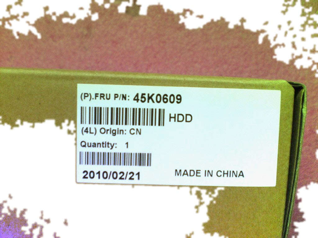 Lenovo ThinkStation S20 Workstation / ThinkStation D20 Workstation Hard Drive HDD 300G 3.5 25.8mm 15000 SAS STD 16M 45K0609