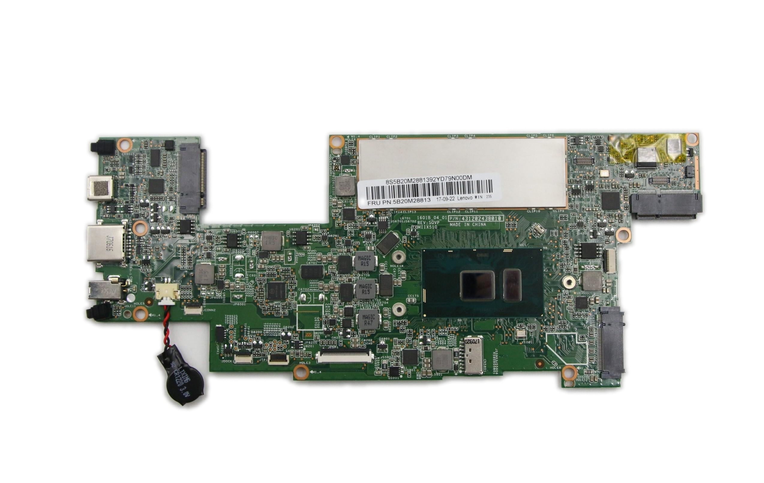 Lenovo ideapad Miix 510-12ISK Tablet Motherboard BDPLANAR MB3N80U1 I76500WIN8GTPM LTE/RTC 5B20M28813