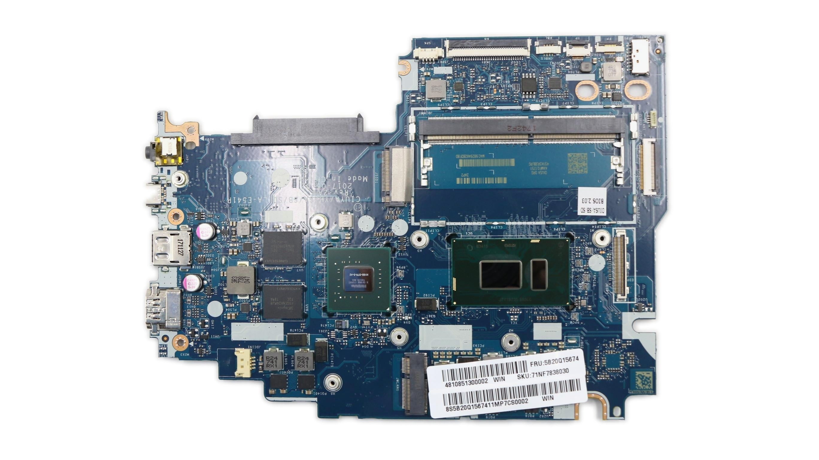 Lenovo ideapad 520S-14IKB Type 81BL Motherboard BDPLANAR MB C 81BL WIN I78550UMX130FPBL 5B20Q75077