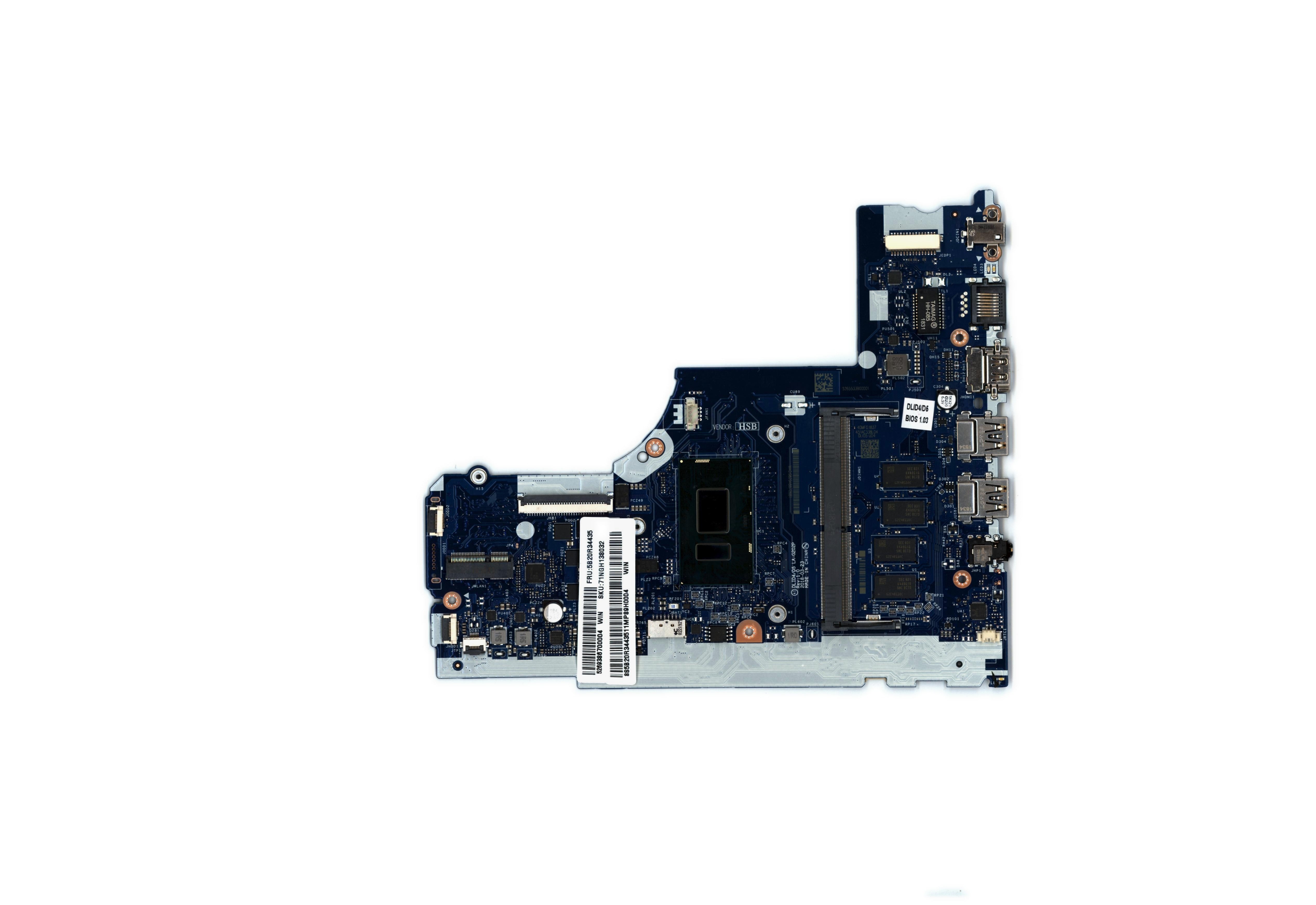 Lenovo ideapad 130-15IKB Motherboard BDPLANAR MB C 81H7 WIN I78550U UMA 4G 5B20R34435