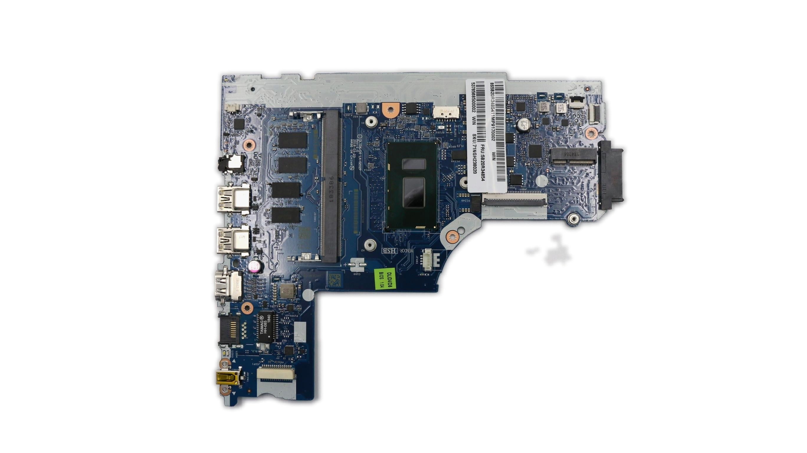 Lenovo ideapad 130-14IKB Motherboard BDPLANAR MB C 81H6 WIN I78550U UMA 4G 5B20R34854