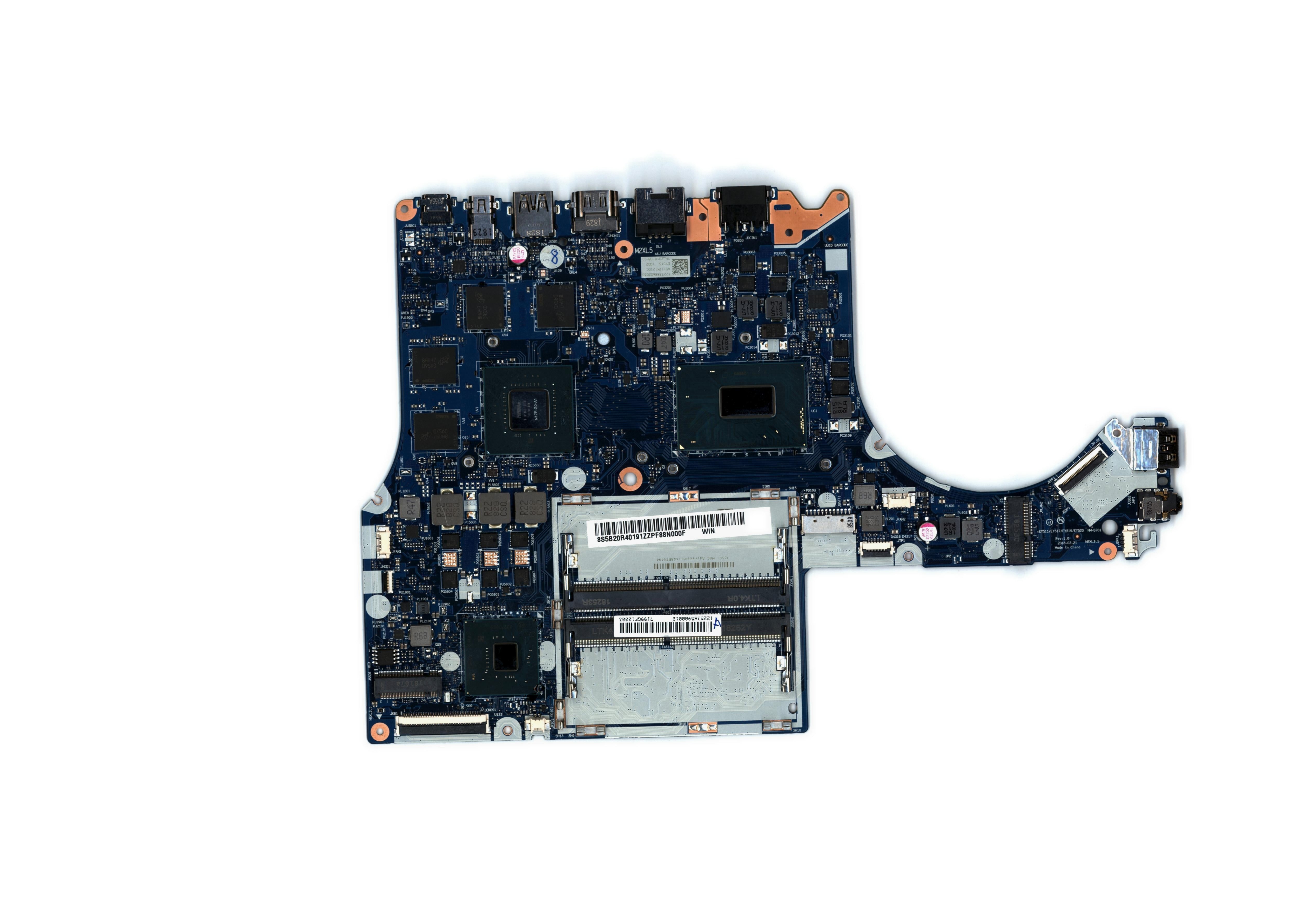 Lenovo Legion Y530-15ICH Motherboard BDPLANAR MBL81FV WINI58300GTX1050 4GWHBL 5B20R40191