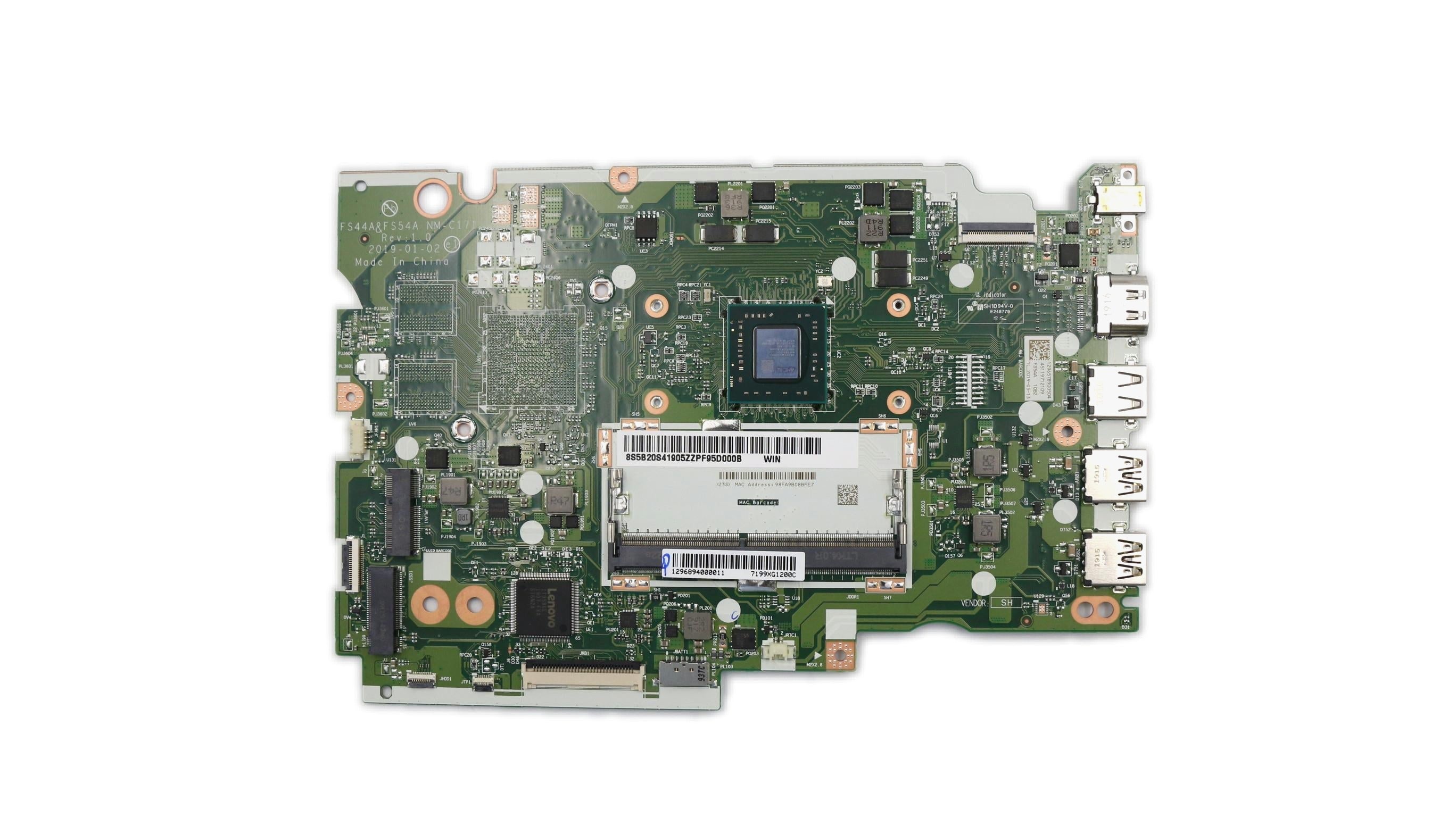 Lenovo ideapad S145-15AST Motherboard BDPLANAR MB L 81N3 WIN A69225_UMA 5B20S41905