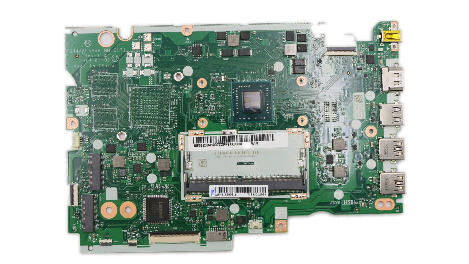 Lenovo ideapad S145-15AST Motherboard BDPLANAR MB L 81N3 WIN A49125_UMA 5B20S41907