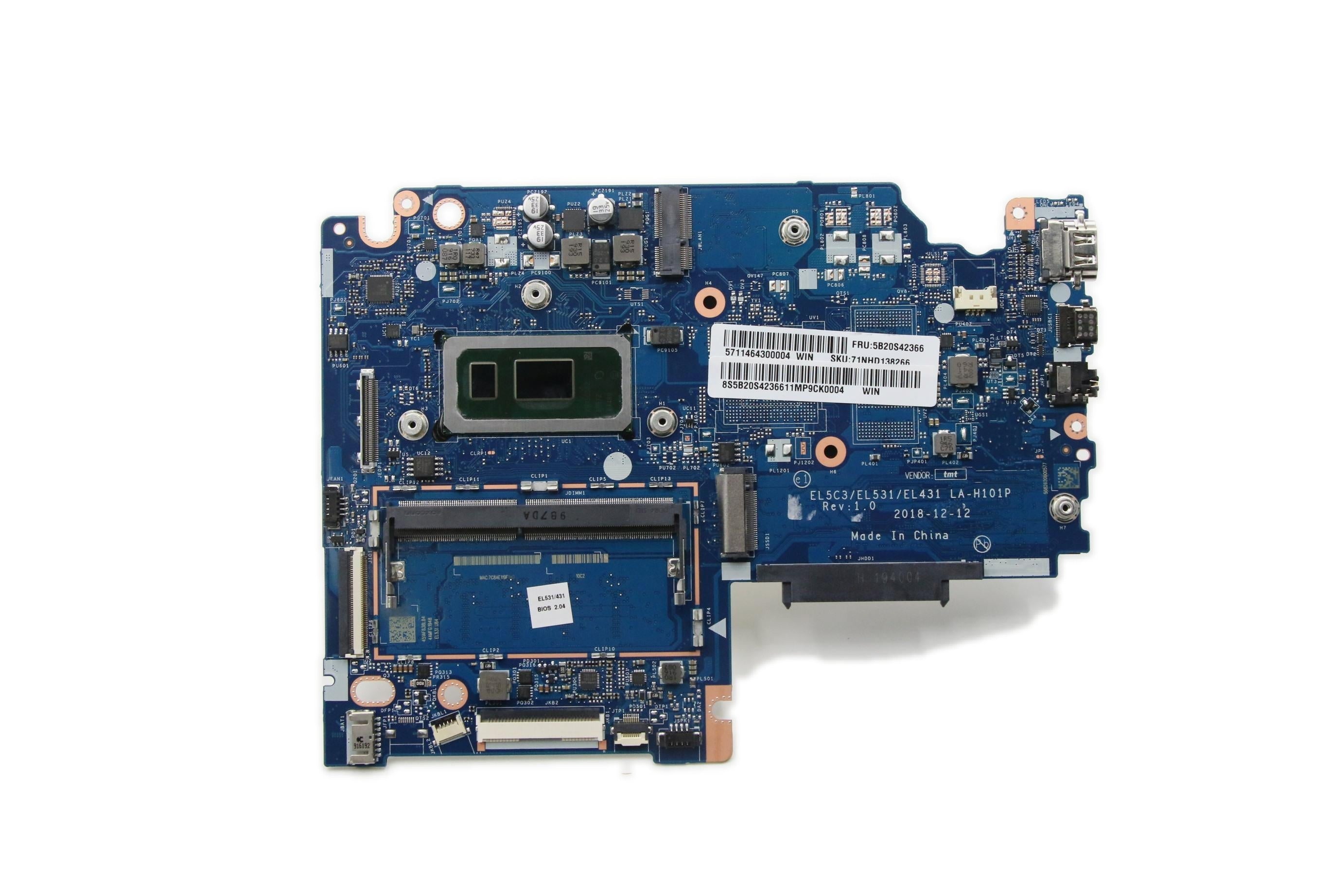 Lenovo ideapad S340-15IWL / ideapad S340-15IWL Touch Motherboard BDPLANAR MBC81N8 WIN I38145UUMA4G S 5B20S42366