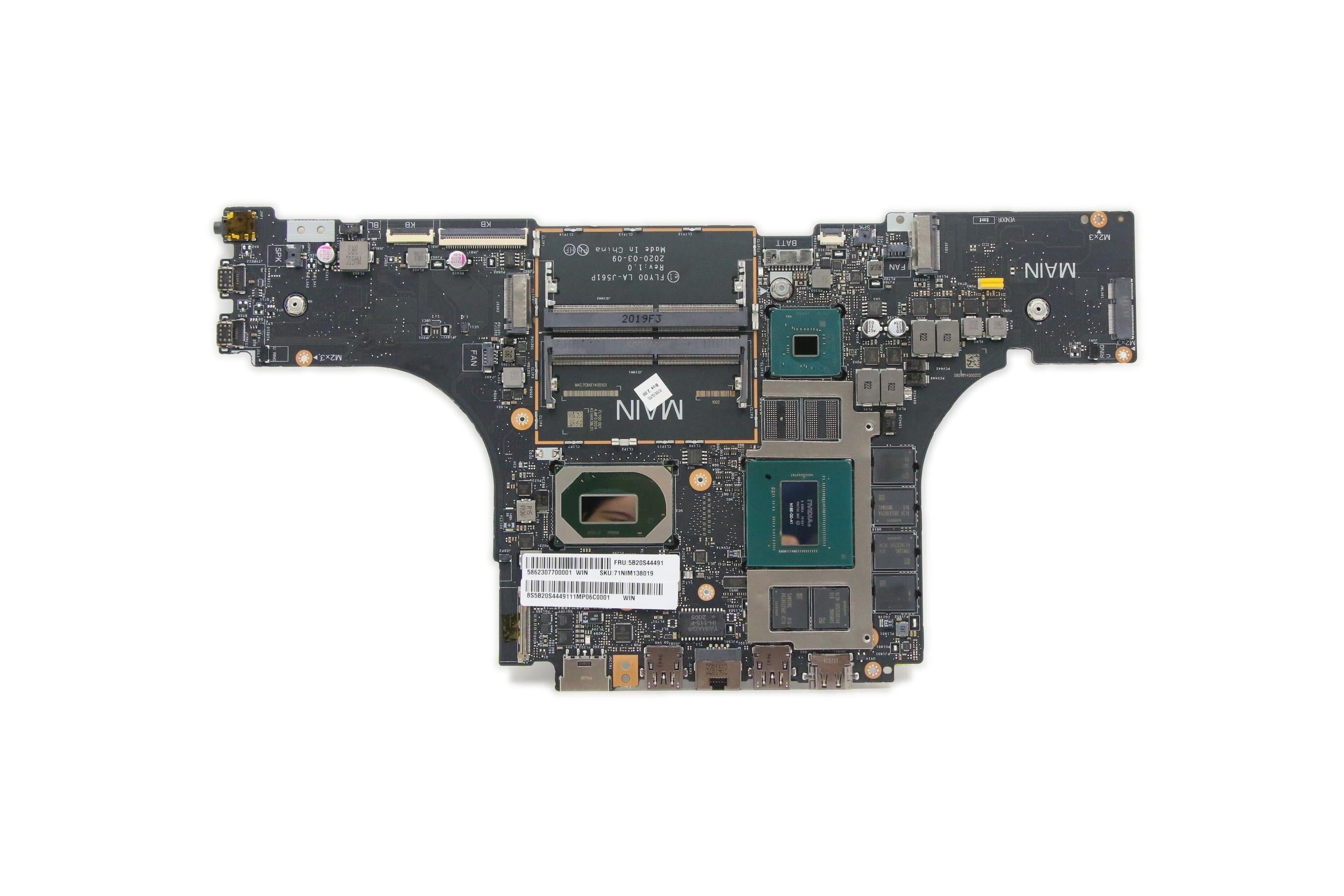 Lenovo Legion 7-15IMH05 / Legion C7-15IMH05 Motherboard BDPLANAR MBC81YT WINI510300H_GTX1660TI6G 5B20S44491