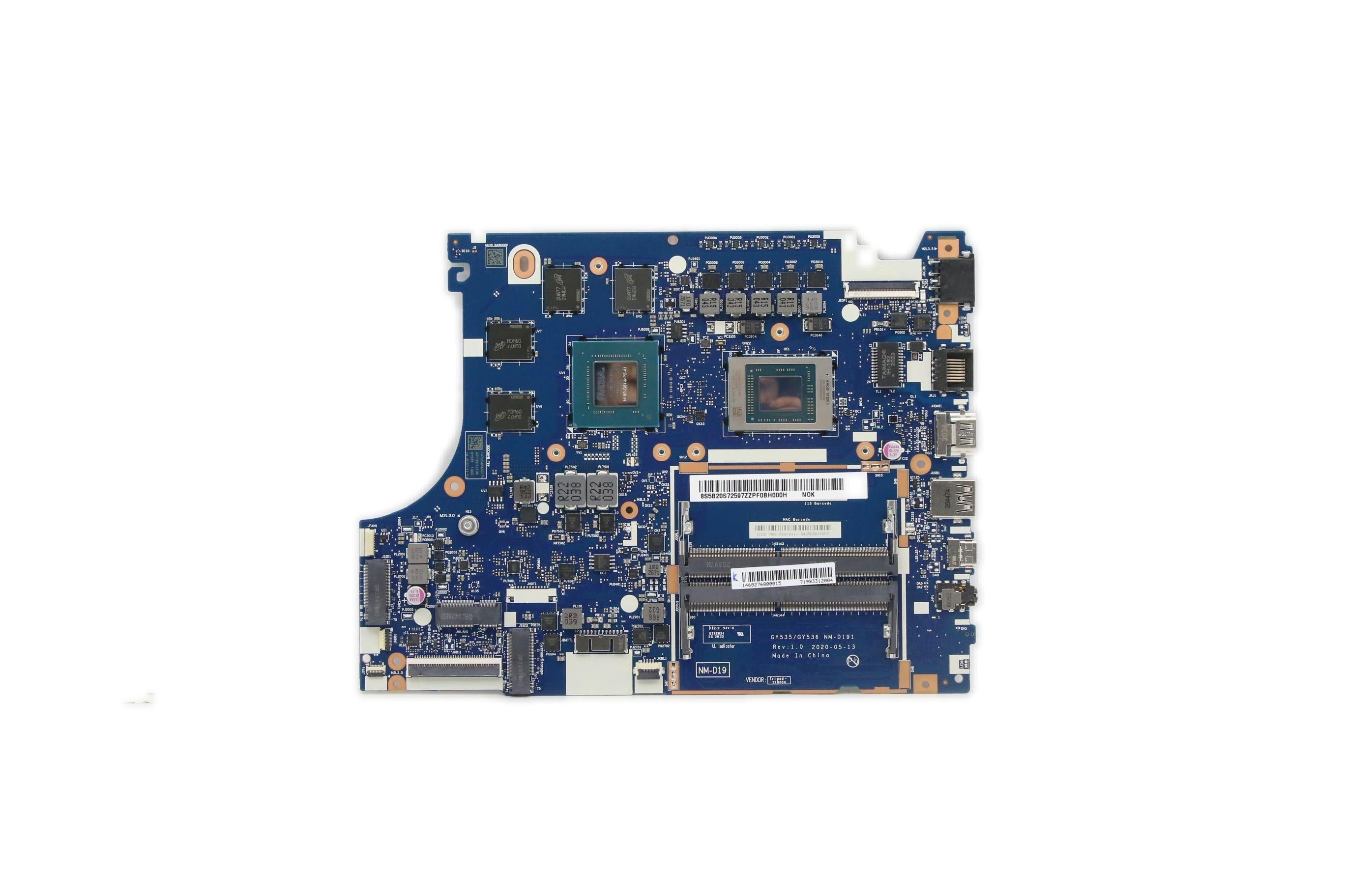 Lenovo ideapad Gaming 3-15ARH05 Motherboard BDPLANAR MB L82EY NOK R54600H_GTX1650_4G 5B20S72597
