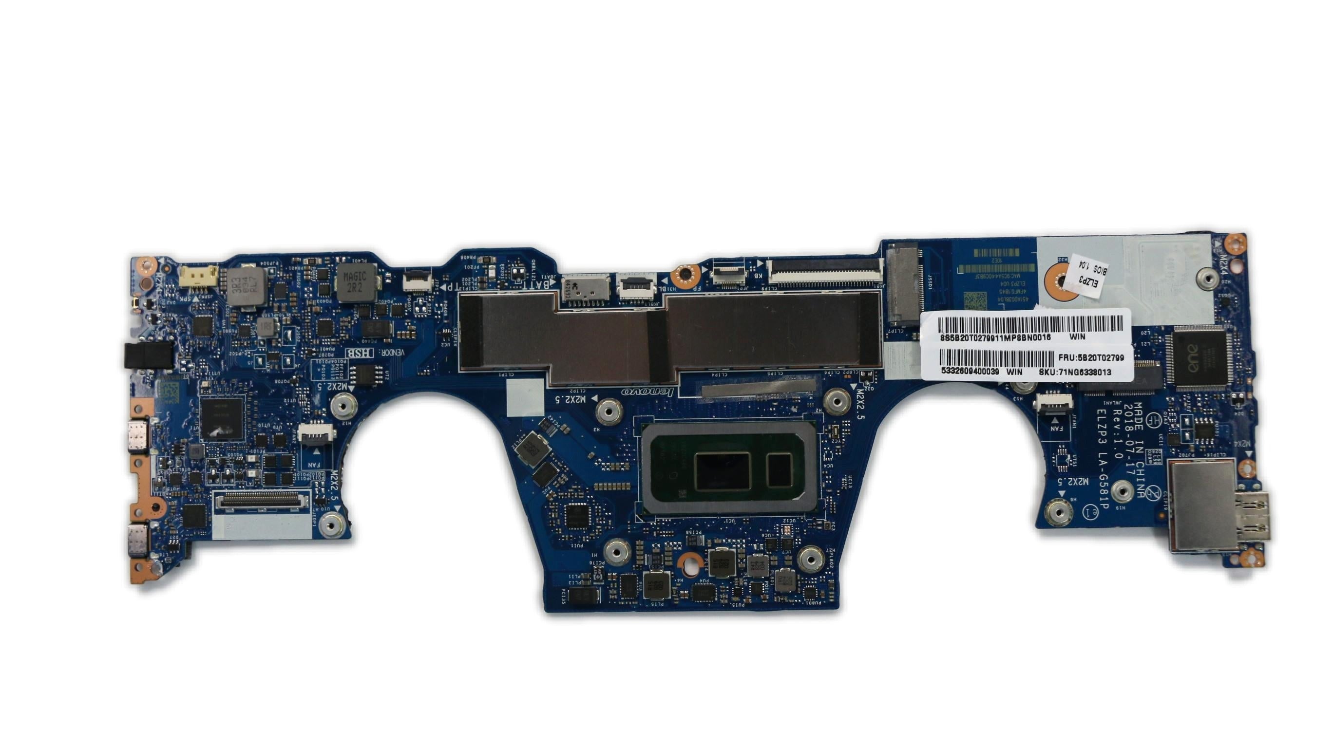 Lenovo Yoga 730-13IWL Motherboard BDPLANAR MB C 81JR WIN WHL I5 UMA 8G 5B20T02799