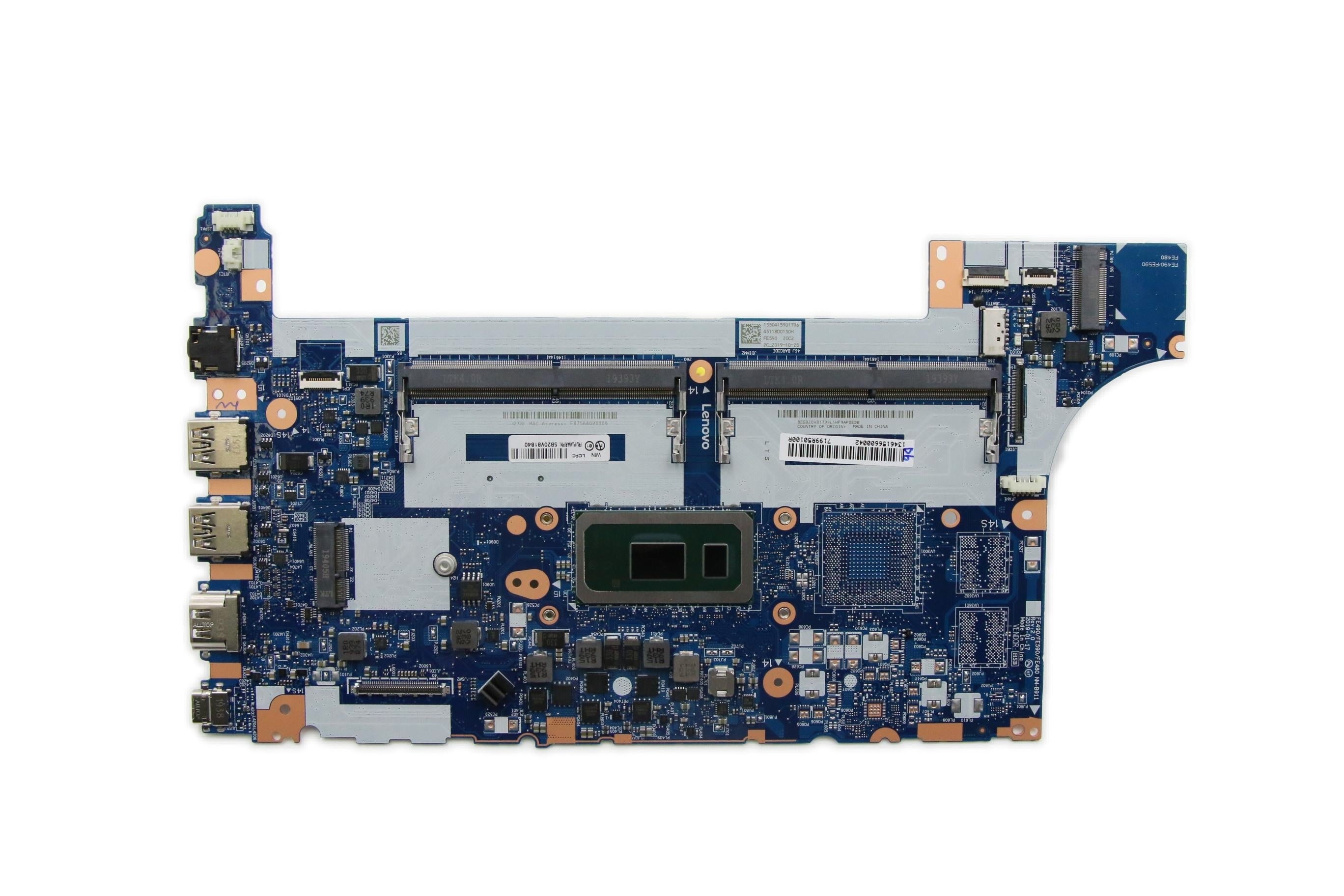 Lenovo ThinkPad E590 Type 20NB 20NC Motherboard BDPLANAR LBL i5-8265U IUHDG WIN YT 5B20V81840