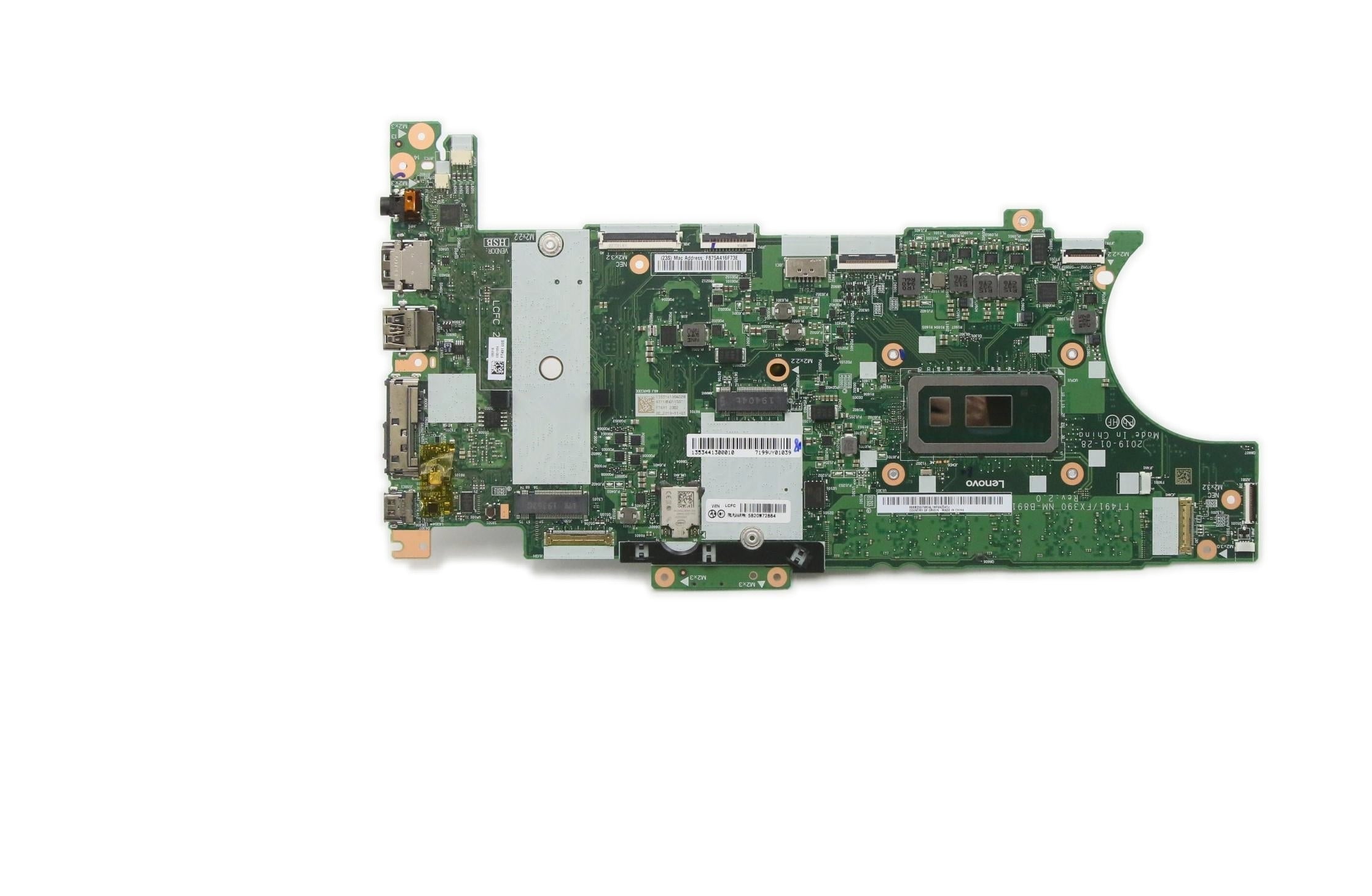 Lenovo ThinkPad T490s Type 20NX 20NY / ThinkPad X390 Type 20Q0 20Q1 Motherboard WIN i5-8365U 16G AC AMT DTPM CN 5B20W72914