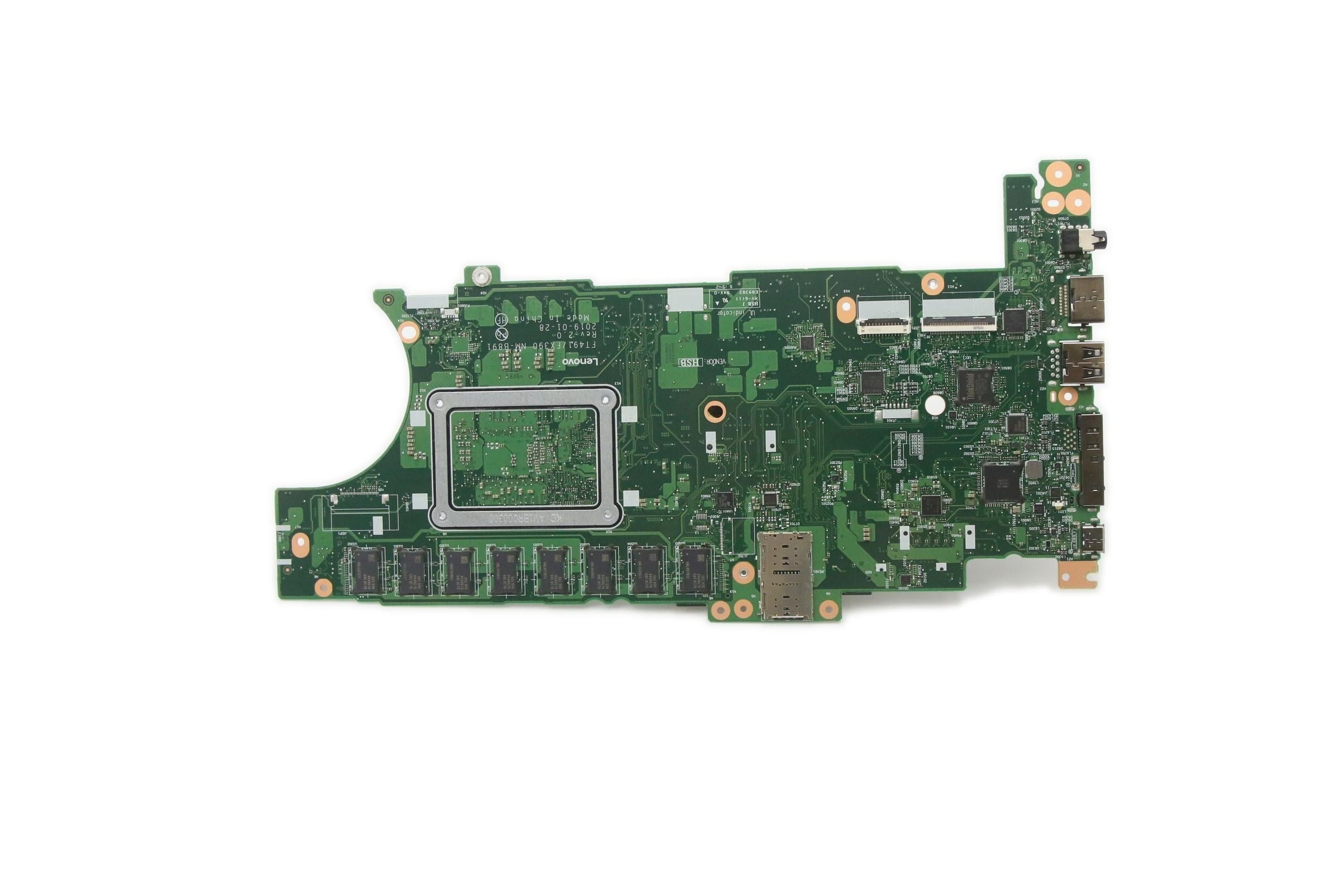 Lenovo ThinkPad T490s Type 20NX 20NY / ThinkPad X390 Type 20Q0 20Q1 Motherboard BDPLANAR WIN i5-8265U 8G AC DTPM CN 5B20W72884