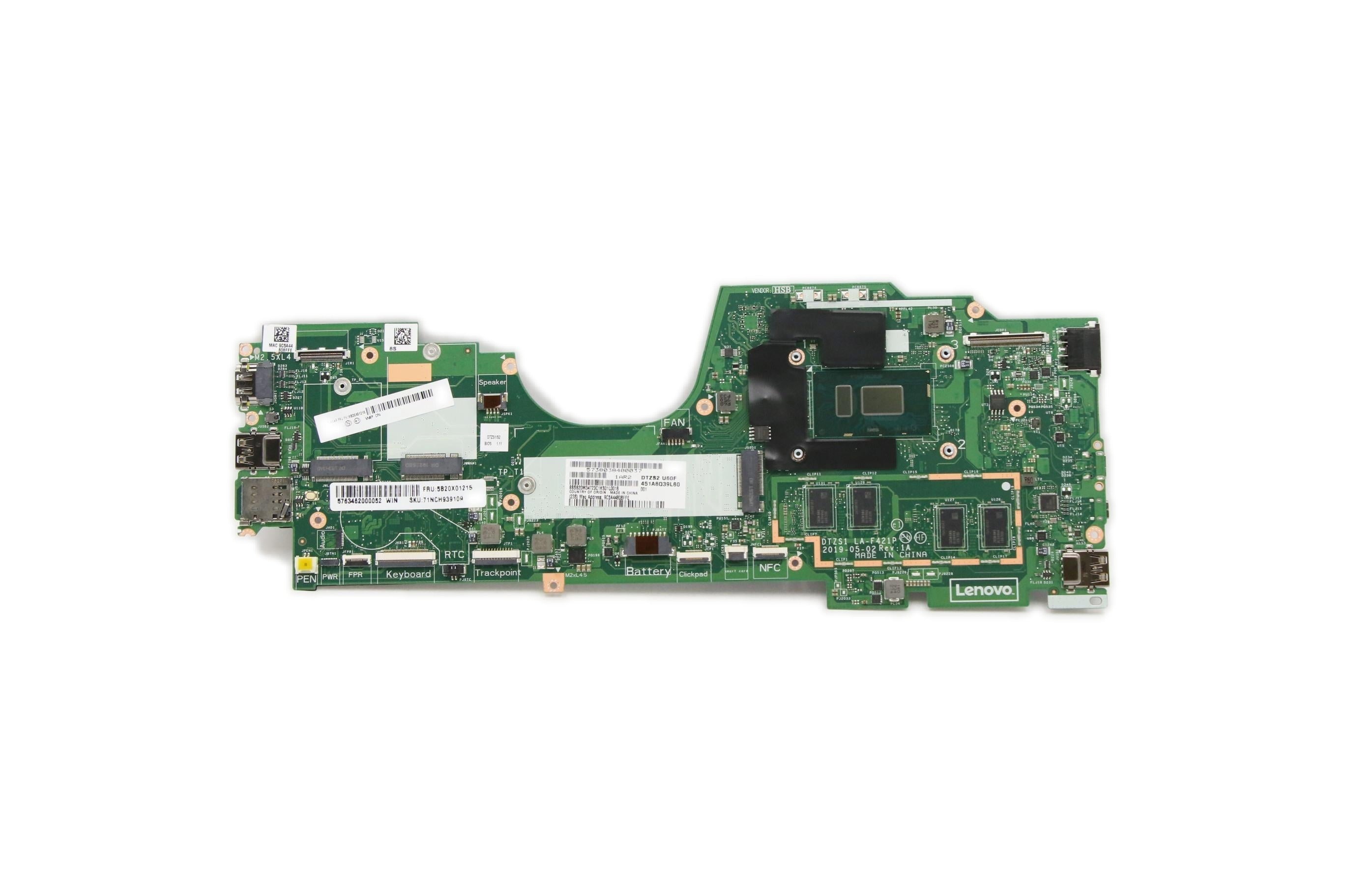Lenovo ThinkPad X380 Yoga Type 20LH 20LJ Motherboard BDPLANAR i7-8650U UMA 16GB WIN YTYA 5B20X01215