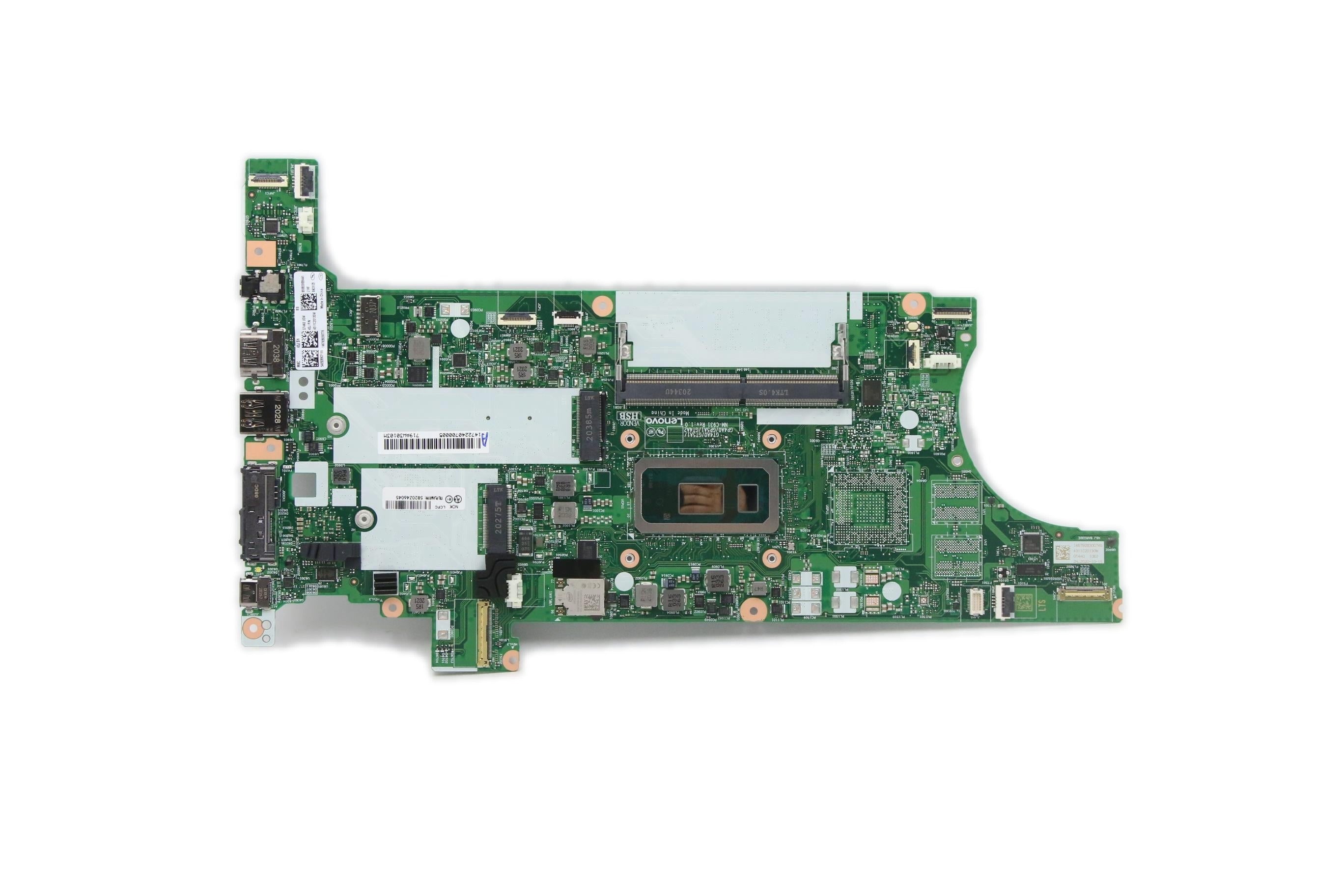 Lenovo ThinkPad T14 Gen 1 Type 20S0 20S1 / ThinkPad T15 Type 20S6 20S7 Motherboard BDPLANAR i7-10610U 16GUHDVPNOK YAYTdT2yA 5B20Z46045