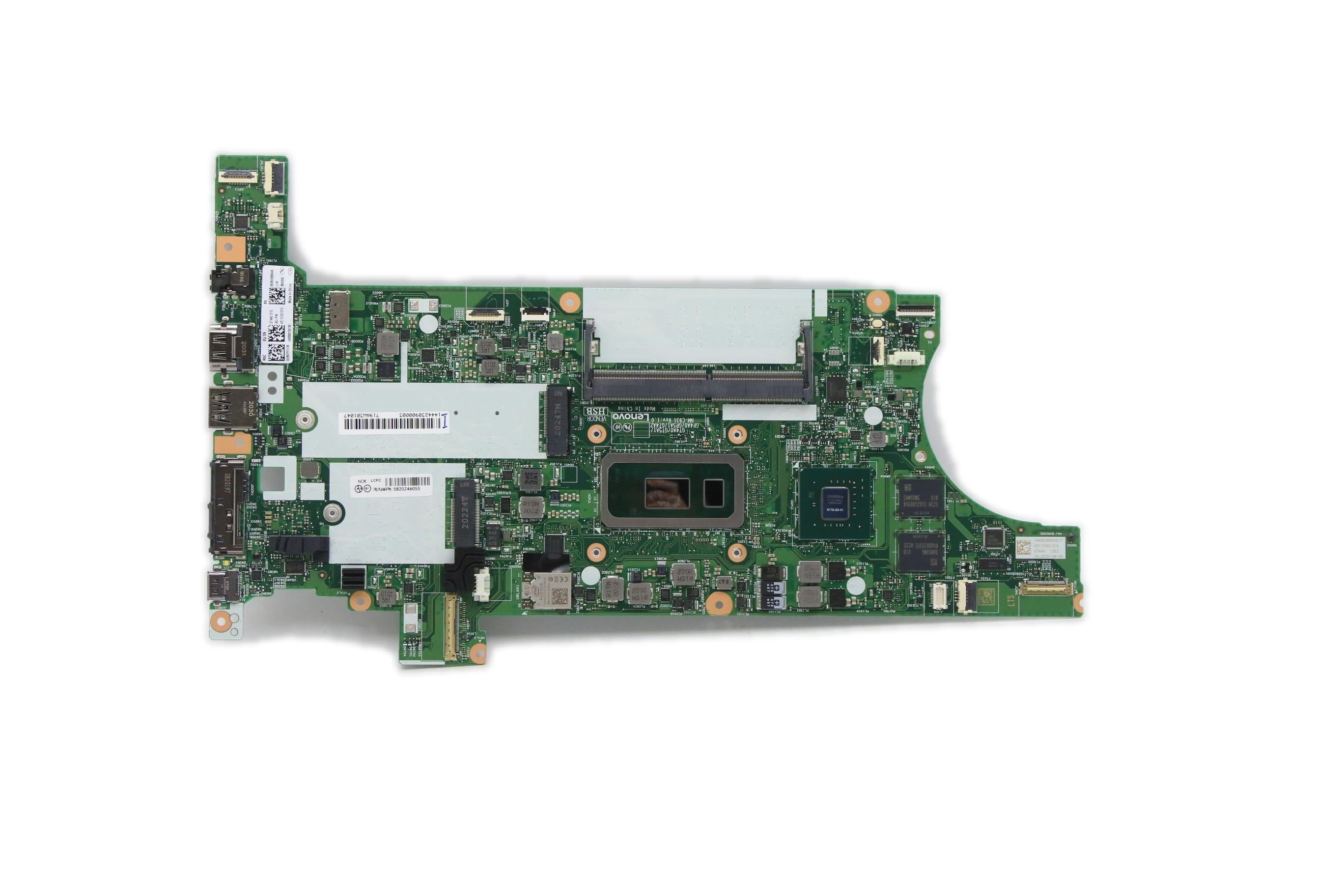 Lenovo ThinkPad T14 Gen 1 Type 20S0 20S1 / ThinkPad T15 Type 20S6 20S7 Motherboard BDPLANAR i7-10610U 16GNG VPNOK YAYTdT2yA 5B20Z46055