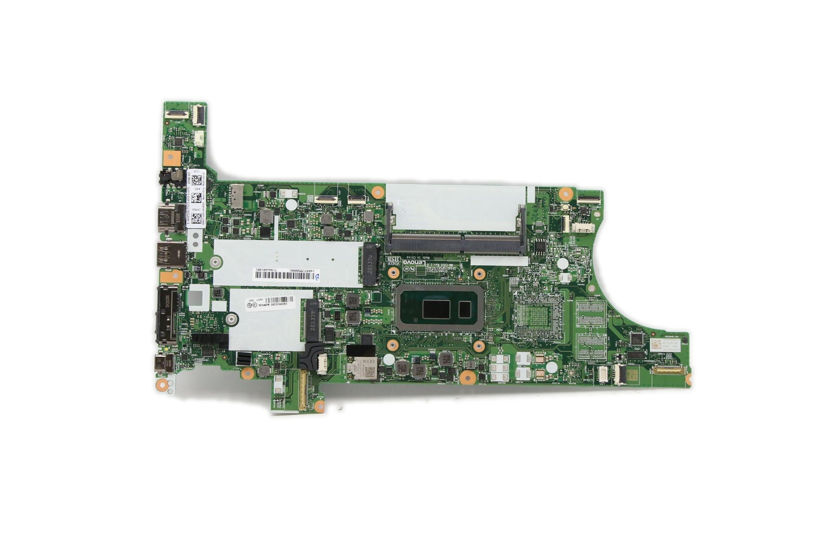 Lenovo ThinkPad T14 Gen 1 Type 20S2 20S3 Motherboard BDPLANAR i5-10310U 8GUHD VPWIN YAYTdT2yA 5B20Z46083