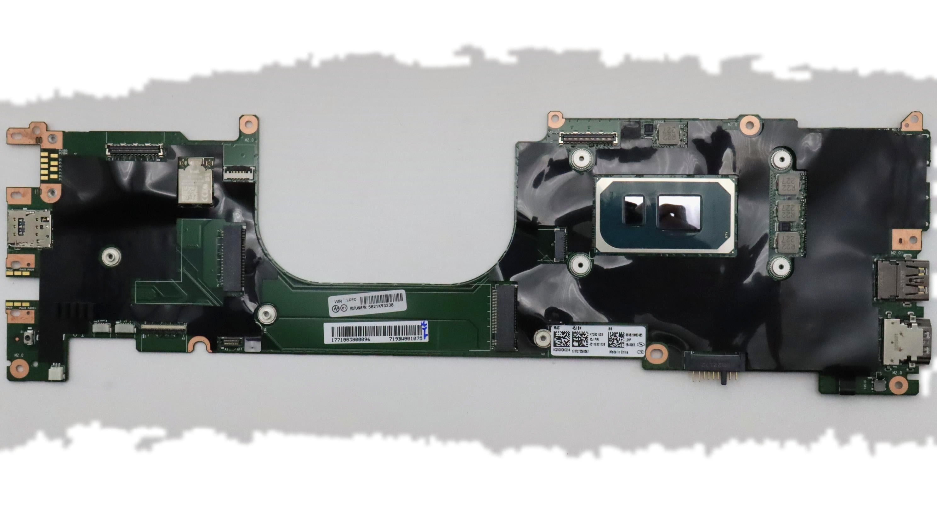 Lenovo ThinkPad X1 Carbon 9th Gen Type 20XW 20XX / ThinkPad X1 Yoga 6th Gen Type 20XY 20Y0 Motherboard BDPLANAR WIN i7-1165G7 16G yTPM2 yAB 5B21K93238
