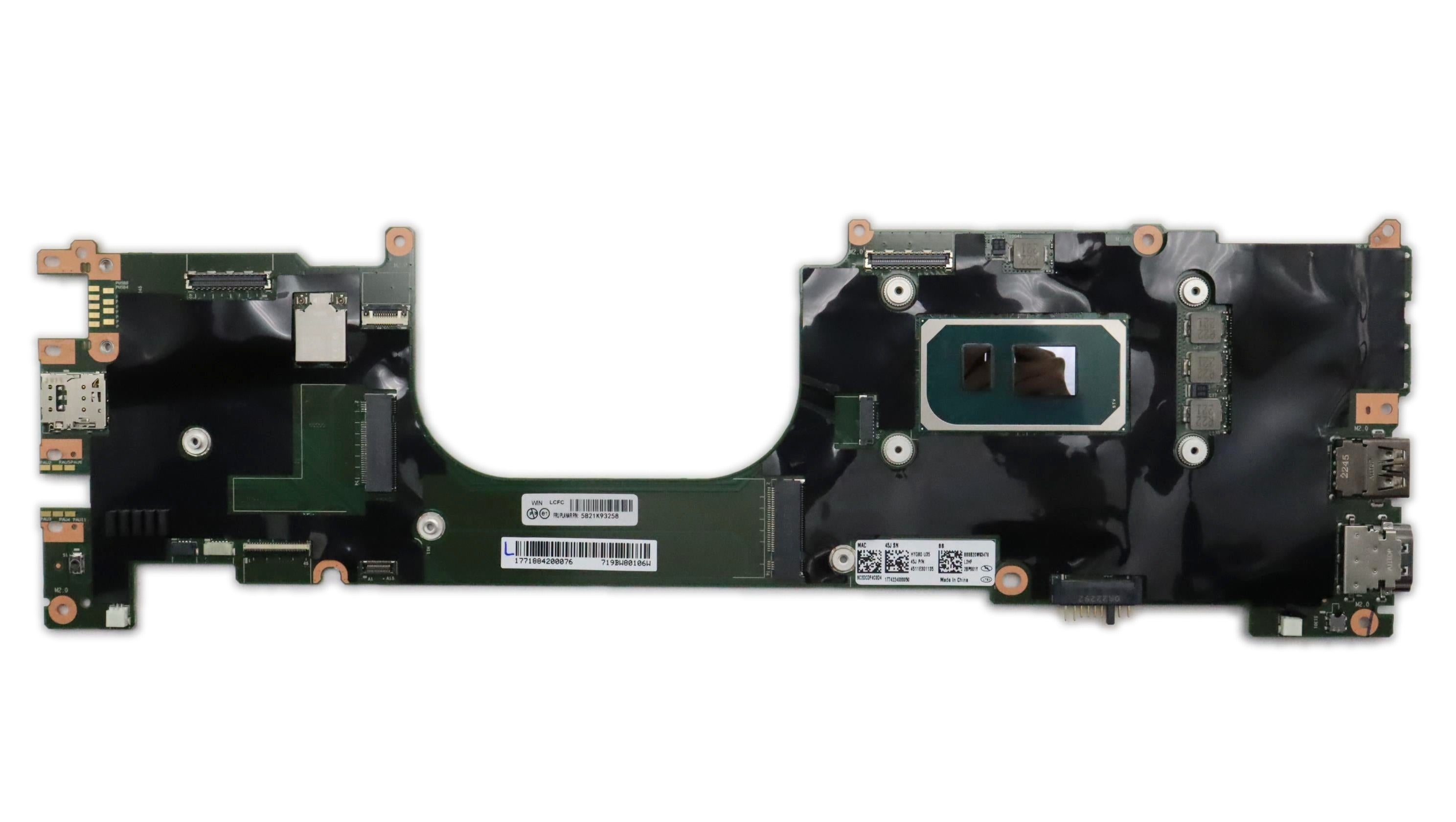 Lenovo ThinkPad X1 Carbon 9th Gen Type 20XW 20XX / ThinkPad X1 Yoga 6th Gen Type 20XY 20Y0 Motherboard BDPLANAR WIN i5-1145G7 8G AMT yTPM2 yAB 5B21K93258