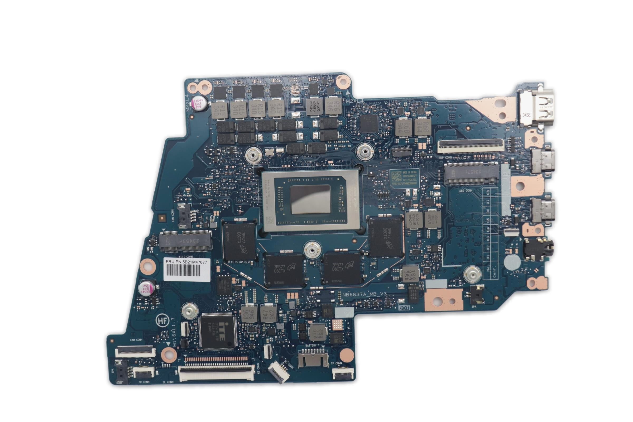 Lenovo IdeaPad 5 2-in-1 14AHP9 Type 83DR Motherboard AMD Ryzen 7 HS-Series 16GB UMA Windows 5B21M47677