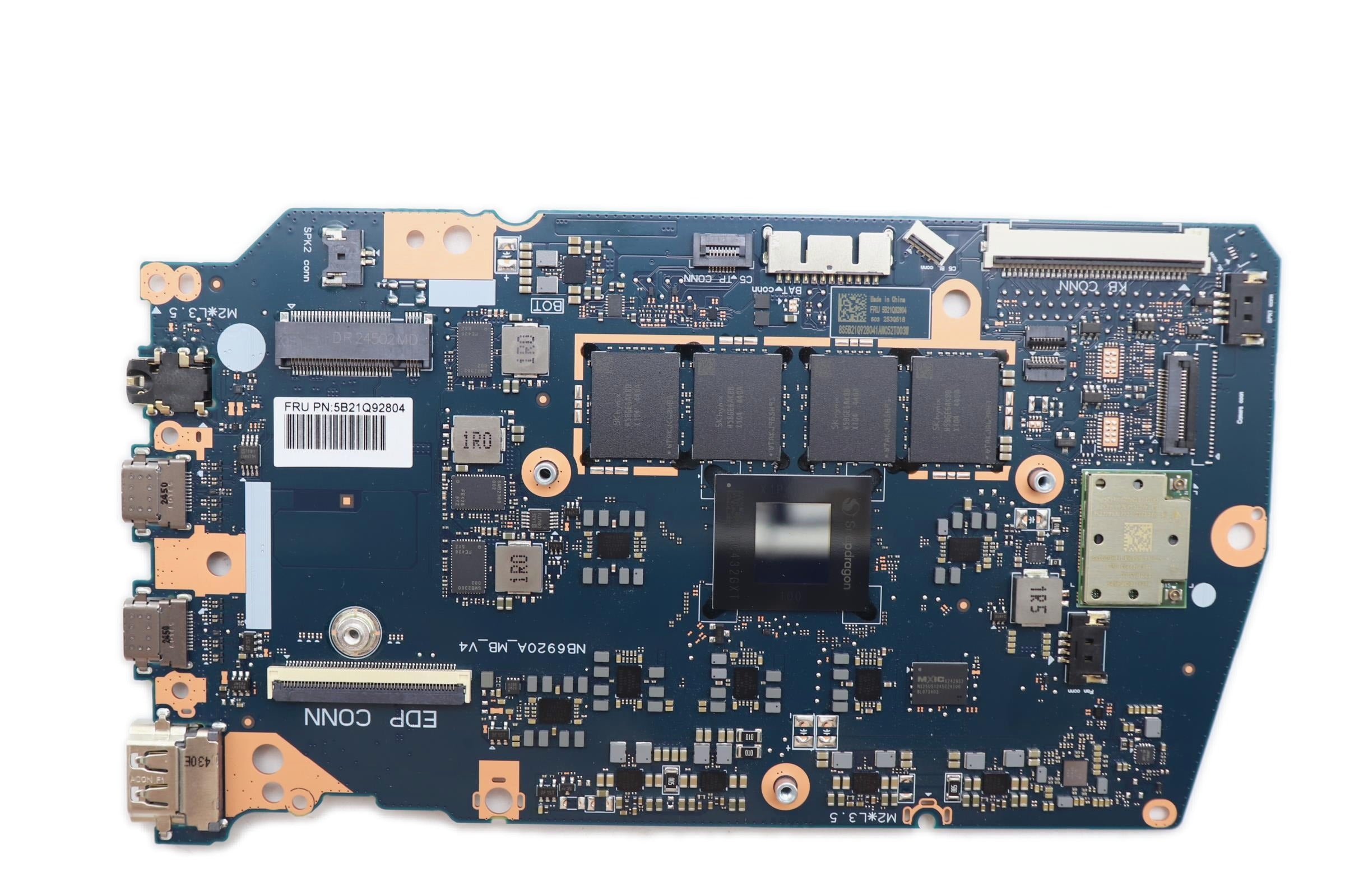 Lenovo IdeaPad 5 2-in-1 14Q8X9 Type 83GH Motherboard Qualcomm Snapdragon X Plus X1P-42-100 24GB UMA Windows 5B21Q92804