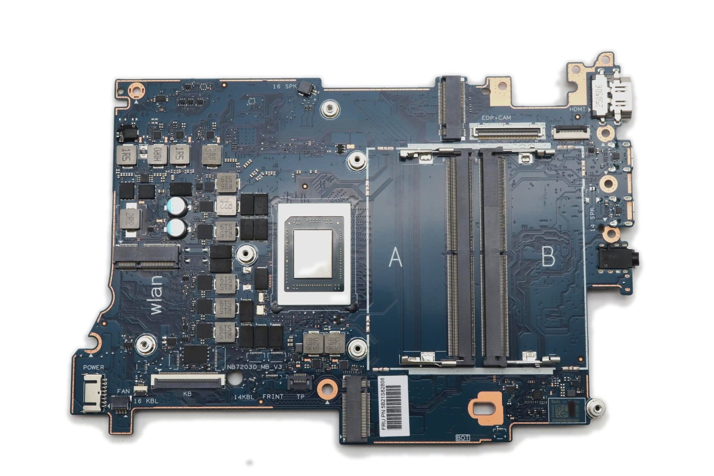 Lenovo IdeaPad Slim 5 16ARP10 Type 83HU Motherboard AMD Ryzen 5 7535HS UMA for FHD IR Camera 5B21S82808