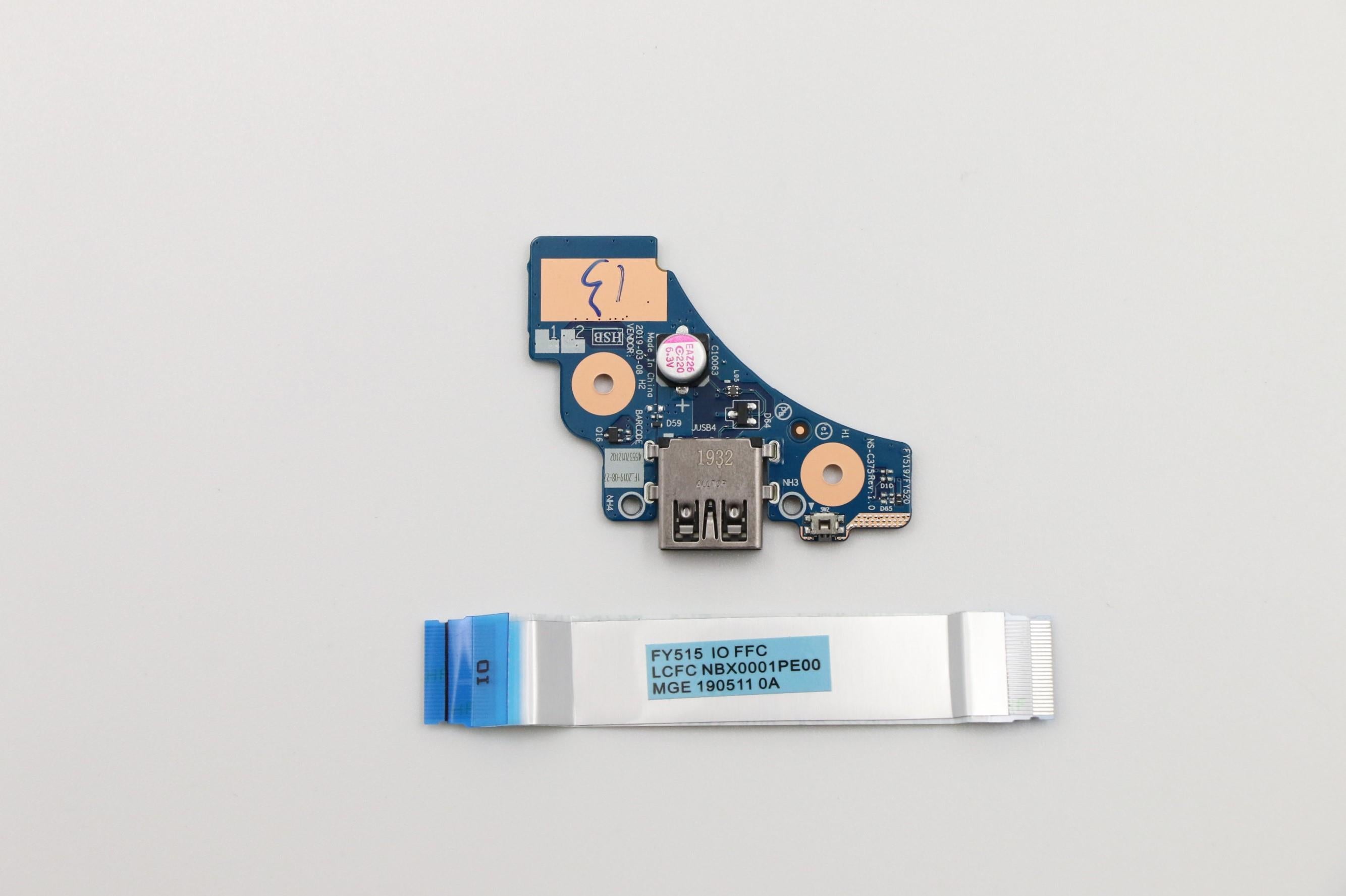 Lenovo Legion Y545-PG0 USB Board L 81T1 I/O Board W/FFC 5C50S24946